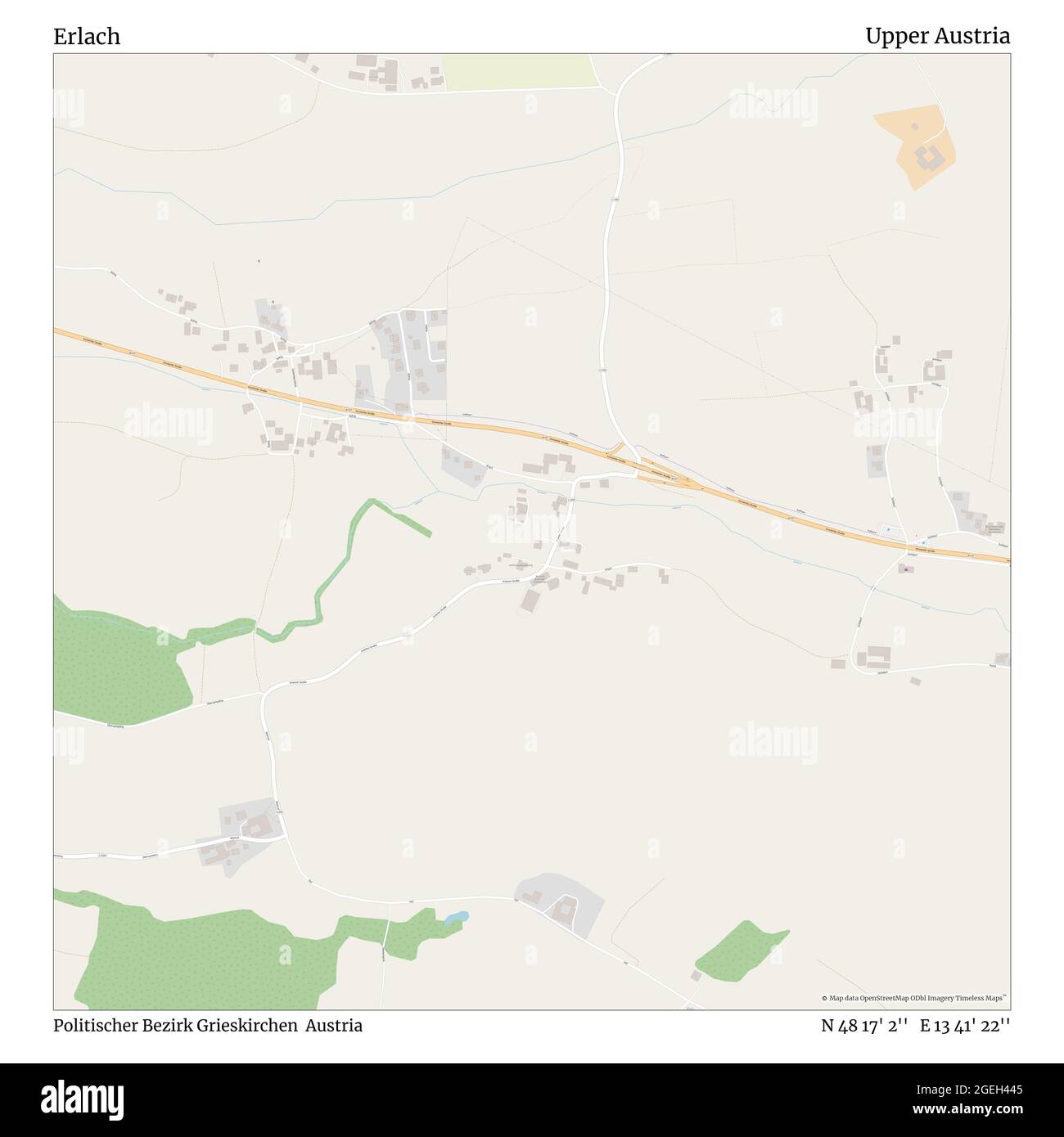 Erlach, Politischer Bezirk Grieskirchen, Autriche, haute-Autriche, N 48 17' 2'', E 13 41' 22'', carte, Timeless carte publiée en 2021. Les voyageurs, les explorateurs et les aventuriers comme Florence Nightingale, David Livingstone, Ernest Shackleton, Lewis et Clark et Sherlock Holmes se sont appuyés sur des cartes pour planifier leurs voyages dans les coins les plus reculés du monde. Timeless Maps dresse la carte de la plupart des sites du monde, montrant ainsi la réalisation de grands rêves Banque D'Images