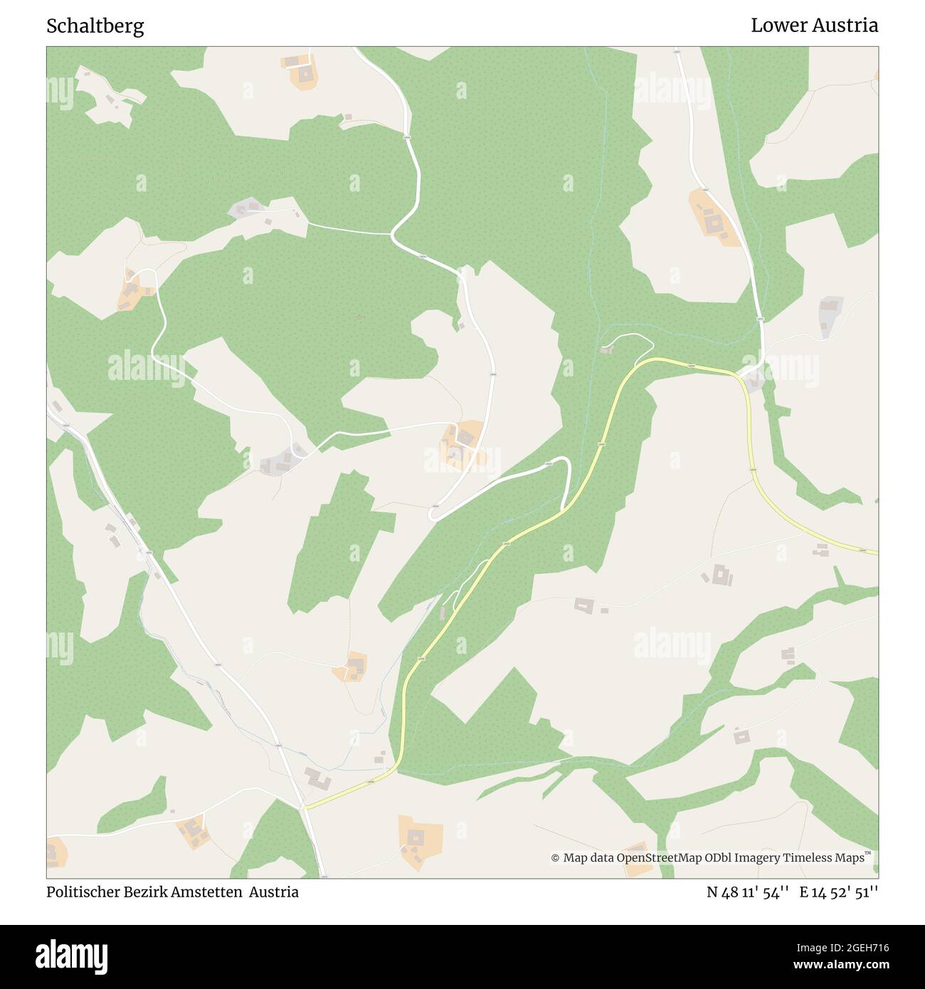 Schaltberg, Politischer Bezirk Amstetten, Autriche, Basse-Autriche, N 48 11' 54'', E 14 52' 51'', carte, carte intemporelle publiée en 2021. Les voyageurs, les explorateurs et les aventuriers comme Florence Nightingale, David Livingstone, Ernest Shackleton, Lewis et Clark et Sherlock Holmes se sont appuyés sur des cartes pour planifier leurs voyages dans les coins les plus reculés du monde. Timeless Maps dresse la carte de la plupart des sites du monde, montrant ainsi la réalisation de grands rêves Banque D'Images