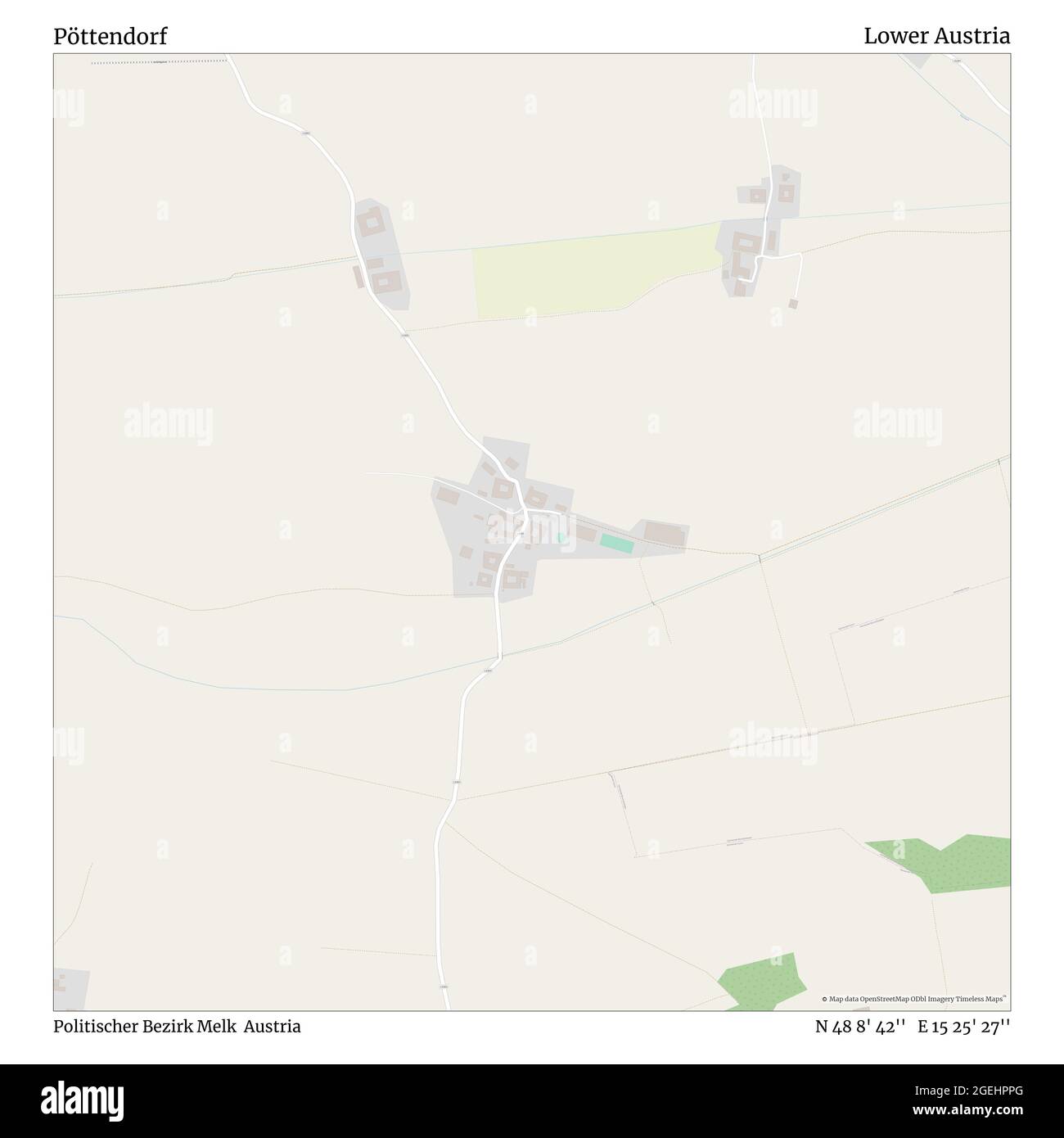 Pöttendorf, Politischer Bezirk Melk, Autriche, Basse-Autriche, N 48 8' 42'', E 15 25' 27'', carte, Timeless carte publiée en 2021. Les voyageurs, les explorateurs et les aventuriers comme Florence Nightingale, David Livingstone, Ernest Shackleton, Lewis et Clark et Sherlock Holmes se sont appuyés sur des cartes pour planifier leurs voyages dans les coins les plus reculés du monde. Timeless Maps dresse la carte de la plupart des sites du monde, montrant ainsi la réalisation de grands rêves Banque D'Images