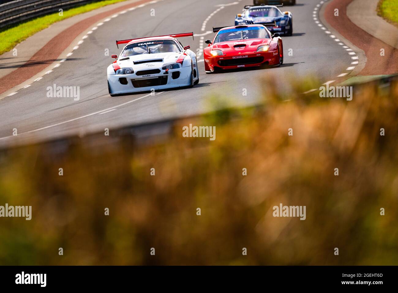 Le Mans, France. 20 août 2021. 61 Louail Marc (fra), Toyota supra GT2,  action pendant les légendes de course d'endurance 2021 sur le circuit des  24 heures du Mans, du 18 au