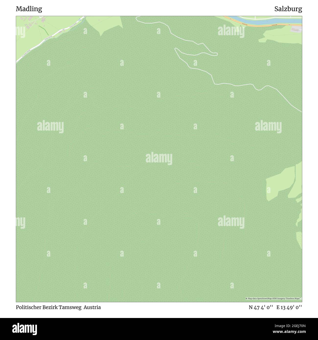 Madling, Politischer Bezirk Tamsweg, Autriche, Salzbourg, N 47 4' 0', E 13 49' 0'', carte, carte intemporelle publiée en 2021. Les voyageurs, les explorateurs et les aventuriers comme Florence Nightingale, David Livingstone, Ernest Shackleton, Lewis et Clark et Sherlock Holmes se sont appuyés sur des cartes pour planifier leurs voyages dans les coins les plus reculés du monde. Timeless Maps dresse la carte de la plupart des sites du monde, montrant ainsi la réalisation de grands rêves Banque D'Images