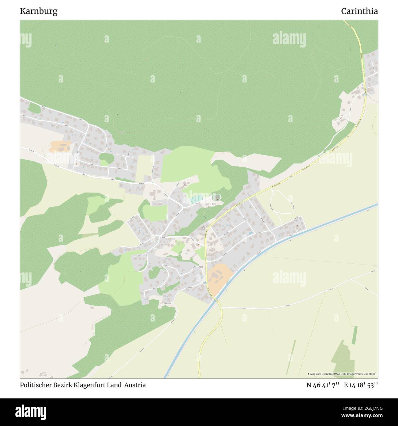 Karnburg, Politischer Bezirk Klagenfurt Land, Autriche, Carinthie, N 46 41' 7'', E 14 18' 53'', carte, carte intemporelle publiée en 2021. Les voyageurs, les explorateurs et les aventuriers comme Florence Nightingale, David Livingstone, Ernest Shackleton, Lewis et Clark et Sherlock Holmes se sont appuyés sur des cartes pour planifier leurs voyages dans les coins les plus reculés du monde. Timeless Maps dresse la carte de la plupart des sites du monde, montrant ainsi la réalisation de grands rêves Banque D'Images