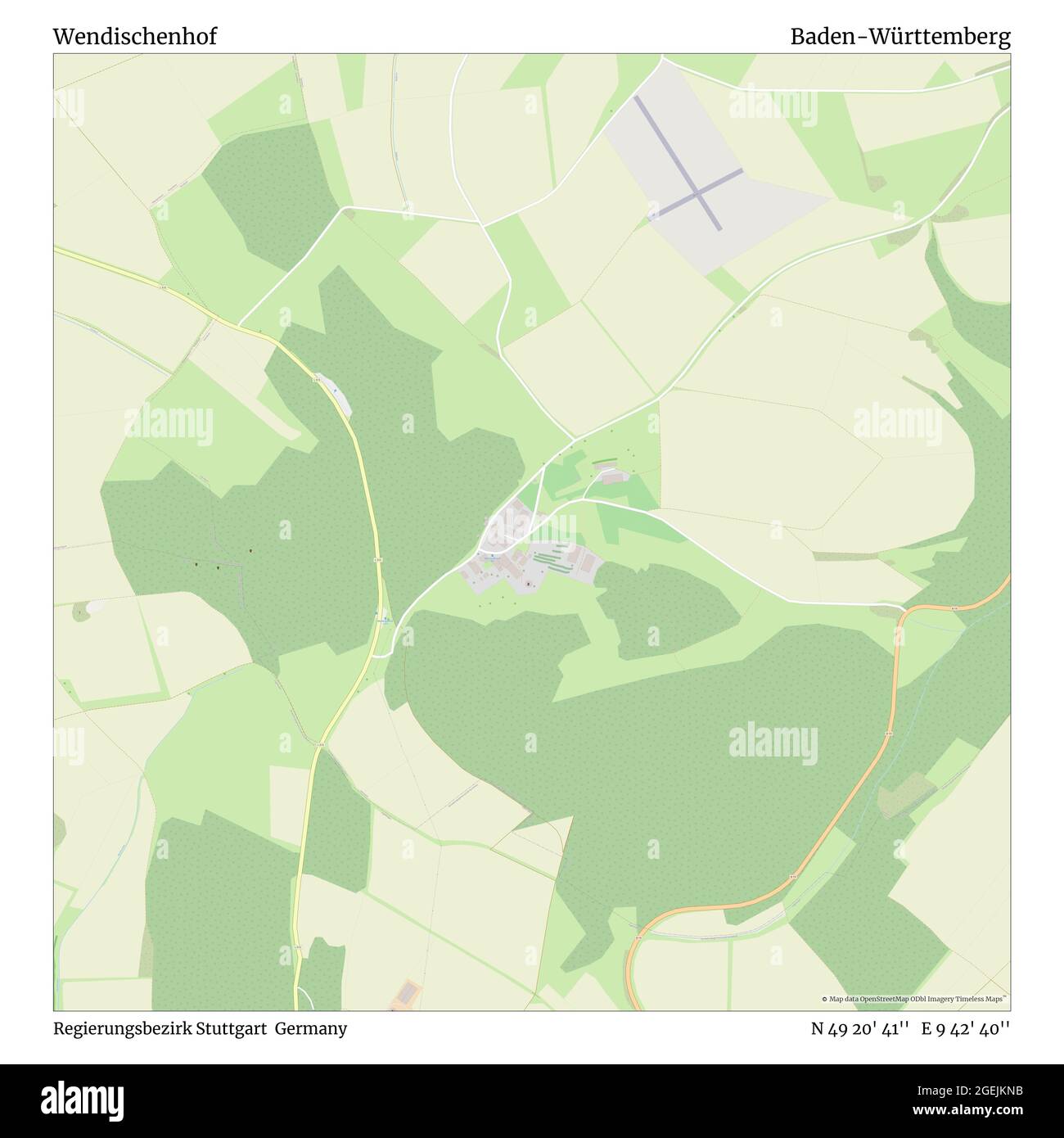 Wendischenhof, Regierungsbezirk Stuttgart, Allemagne, Bade-Wurtemberg, N 49 20' 41'', E 9 42' 40'', carte, Timeless carte publiée en 2021. Les voyageurs, les explorateurs et les aventuriers comme Florence Nightingale, David Livingstone, Ernest Shackleton, Lewis et Clark et Sherlock Holmes se sont appuyés sur des cartes pour planifier leurs voyages dans les coins les plus reculés du monde. Timeless Maps dresse la carte de la plupart des sites du monde, montrant ainsi la réalisation de grands rêves Banque D'Images