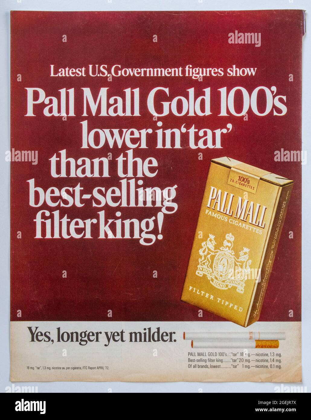 PALL MALL GOLD 100 | Cigarettes | Sinclair Foods Australia