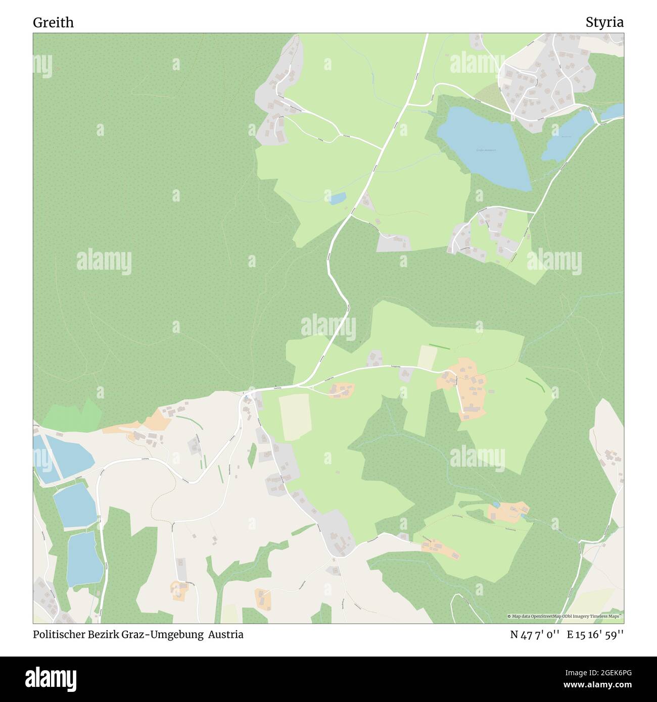 Greith, Politischer Bezirk Graz-Umgebung, Autriche, Styrie, N 47 7' 0'', E 15 16' 59'', carte, carte intemporelle publié en 2021. Les voyageurs, les explorateurs et les aventuriers comme Florence Nightingale, David Livingstone, Ernest Shackleton, Lewis et Clark et Sherlock Holmes se sont appuyés sur des cartes pour planifier leurs voyages dans les coins les plus reculés du monde. Timeless Maps dresse la carte de la plupart des sites du monde, montrant ainsi la réalisation de grands rêves Banque D'Images