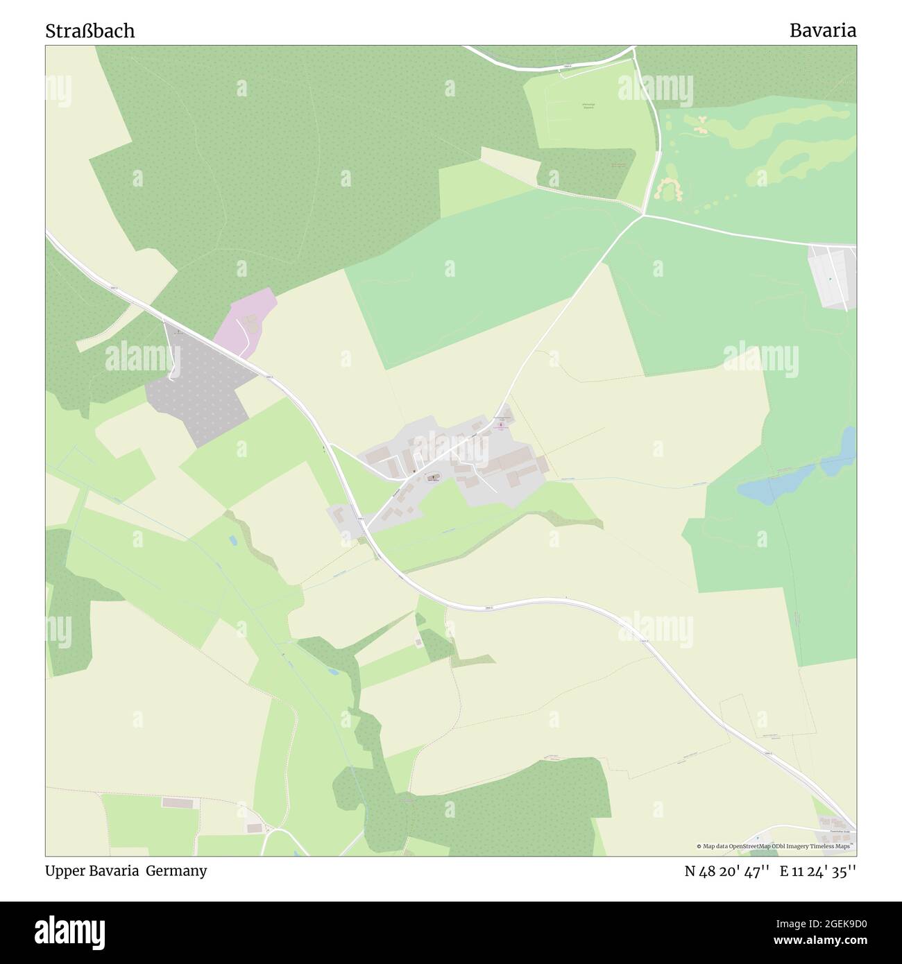 Straßbach, haute-Bavière, Allemagne, Bavière, N 48 20' 47'', E 11 24' 35'', carte, carte intemporelle publiée en 2021. Les voyageurs, les explorateurs et les aventuriers comme Florence Nightingale, David Livingstone, Ernest Shackleton, Lewis et Clark et Sherlock Holmes se sont appuyés sur des cartes pour planifier leurs voyages dans les coins les plus reculés du monde. Timeless Maps dresse la carte de la plupart des sites du monde, montrant ainsi la réalisation de grands rêves Banque D'Images