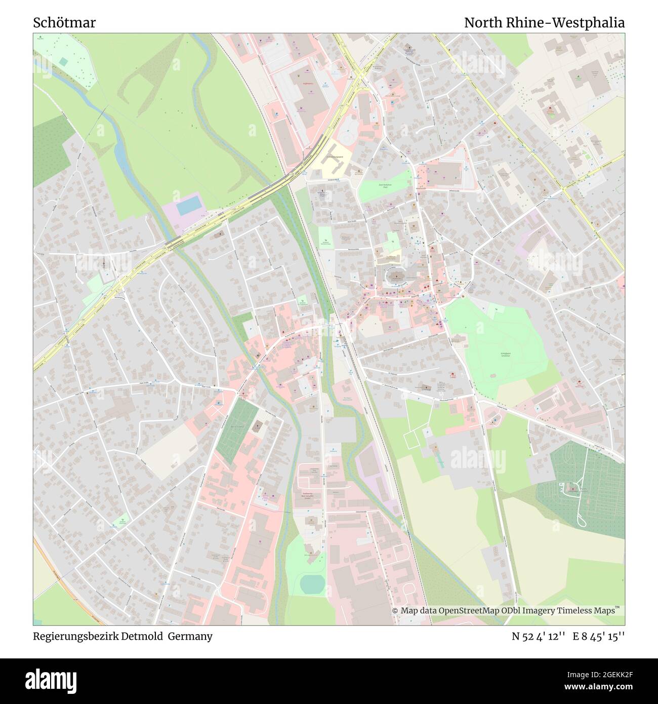 Schötmar, Regierungsbezirk Detmold, Allemagne, Rhénanie-du-Nord-Westphalie, N 52 4' 12'', E 8 45' 15'', carte, Timeless carte publiée en 2021. Les voyageurs, les explorateurs et les aventuriers comme Florence Nightingale, David Livingstone, Ernest Shackleton, Lewis et Clark et Sherlock Holmes se sont appuyés sur des cartes pour planifier leurs voyages dans les coins les plus reculés du monde. Timeless Maps dresse la carte de la plupart des sites du monde, montrant ainsi la réalisation de grands rêves Banque D'Images