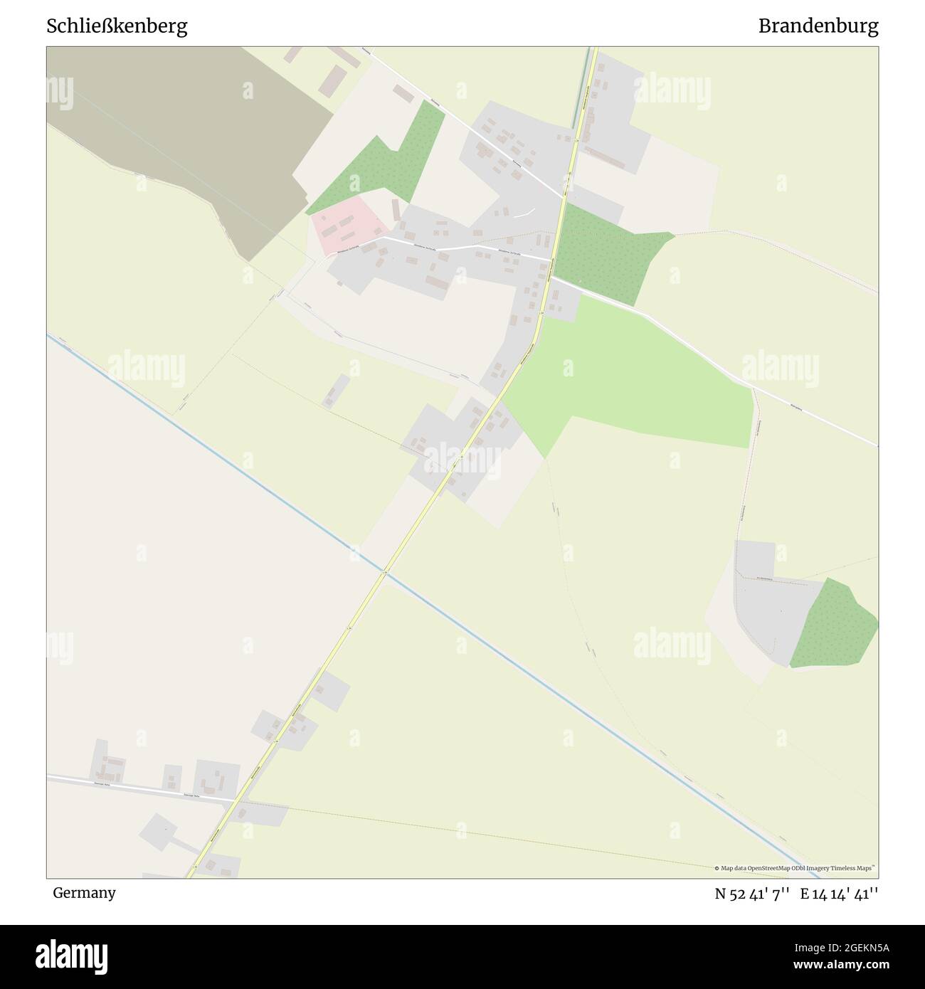 Schließkenberg, Allemagne, Brandebourg, N 52 41' 7'', E 14 14' 41'', carte, carte intemporelle publiée en 2021. Les voyageurs, les explorateurs et les aventuriers comme Florence Nightingale, David Livingstone, Ernest Shackleton, Lewis et Clark et Sherlock Holmes se sont appuyés sur des cartes pour planifier leurs voyages dans les coins les plus reculés du monde. Timeless Maps dresse la carte de la plupart des sites du monde, montrant ainsi la réalisation de grands rêves Banque D'Images