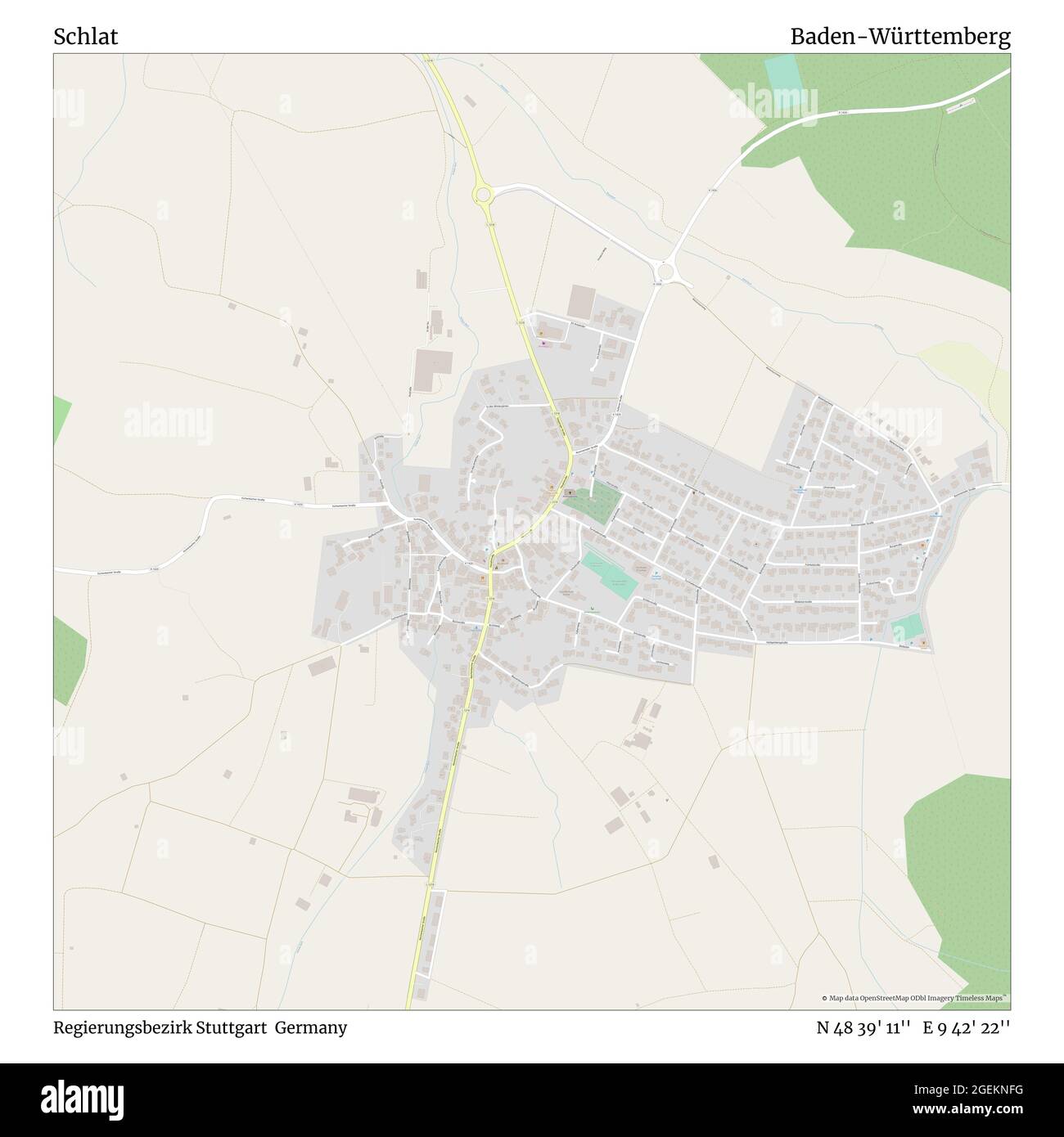 Schlat, Regierungsbezirk Stuttgart, Allemagne, Bade-Wurtemberg, N 48 39' 11'', E 9 42' 22'', carte, Timeless carte publiée en 2021. Les voyageurs, les explorateurs et les aventuriers comme Florence Nightingale, David Livingstone, Ernest Shackleton, Lewis et Clark et Sherlock Holmes se sont appuyés sur des cartes pour planifier leurs voyages dans les coins les plus reculés du monde. Timeless Maps dresse la carte de la plupart des sites du monde, montrant ainsi la réalisation de grands rêves Banque D'Images