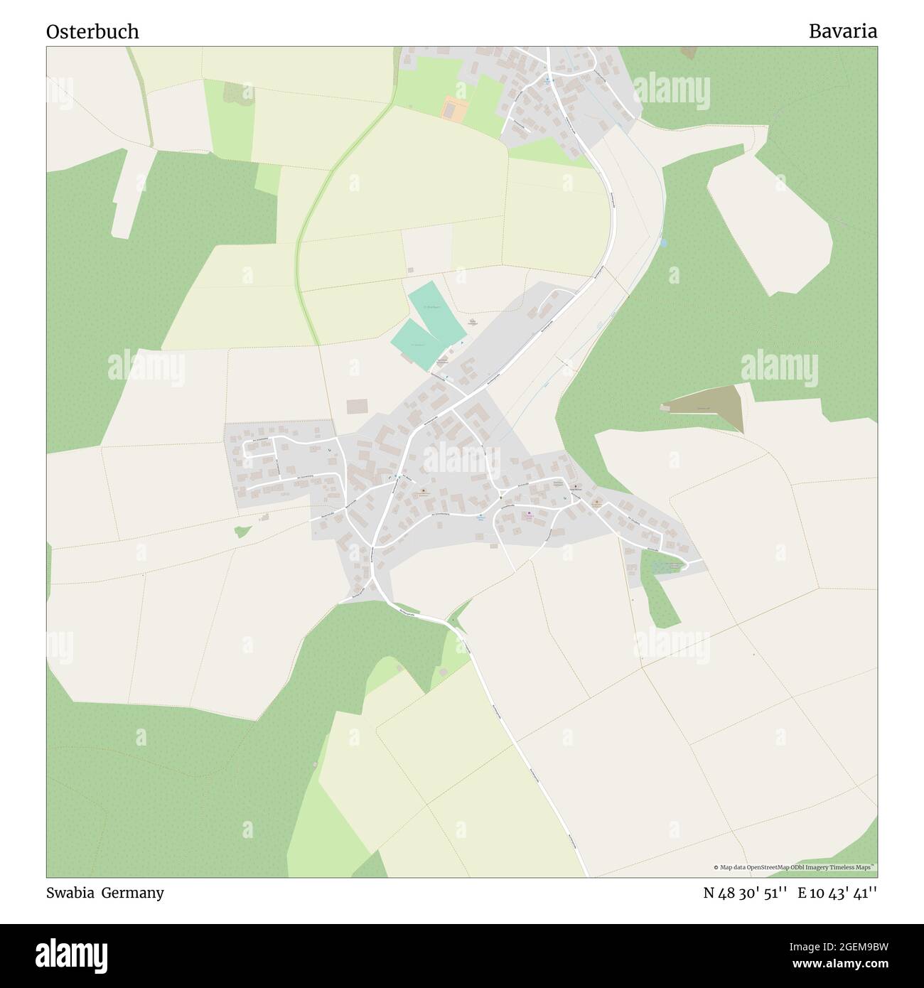 Osterbuch, Souabe, Allemagne, Bavière, N 48 30' 51'', E 10 43' 41'', carte, Timeless carte publiée en 2021. Les voyageurs, les explorateurs et les aventuriers comme Florence Nightingale, David Livingstone, Ernest Shackleton, Lewis et Clark et Sherlock Holmes se sont appuyés sur des cartes pour planifier leurs voyages dans les coins les plus reculés du monde. Timeless Maps dresse la carte de la plupart des sites du monde, montrant ainsi la réalisation de grands rêves Banque D'Images