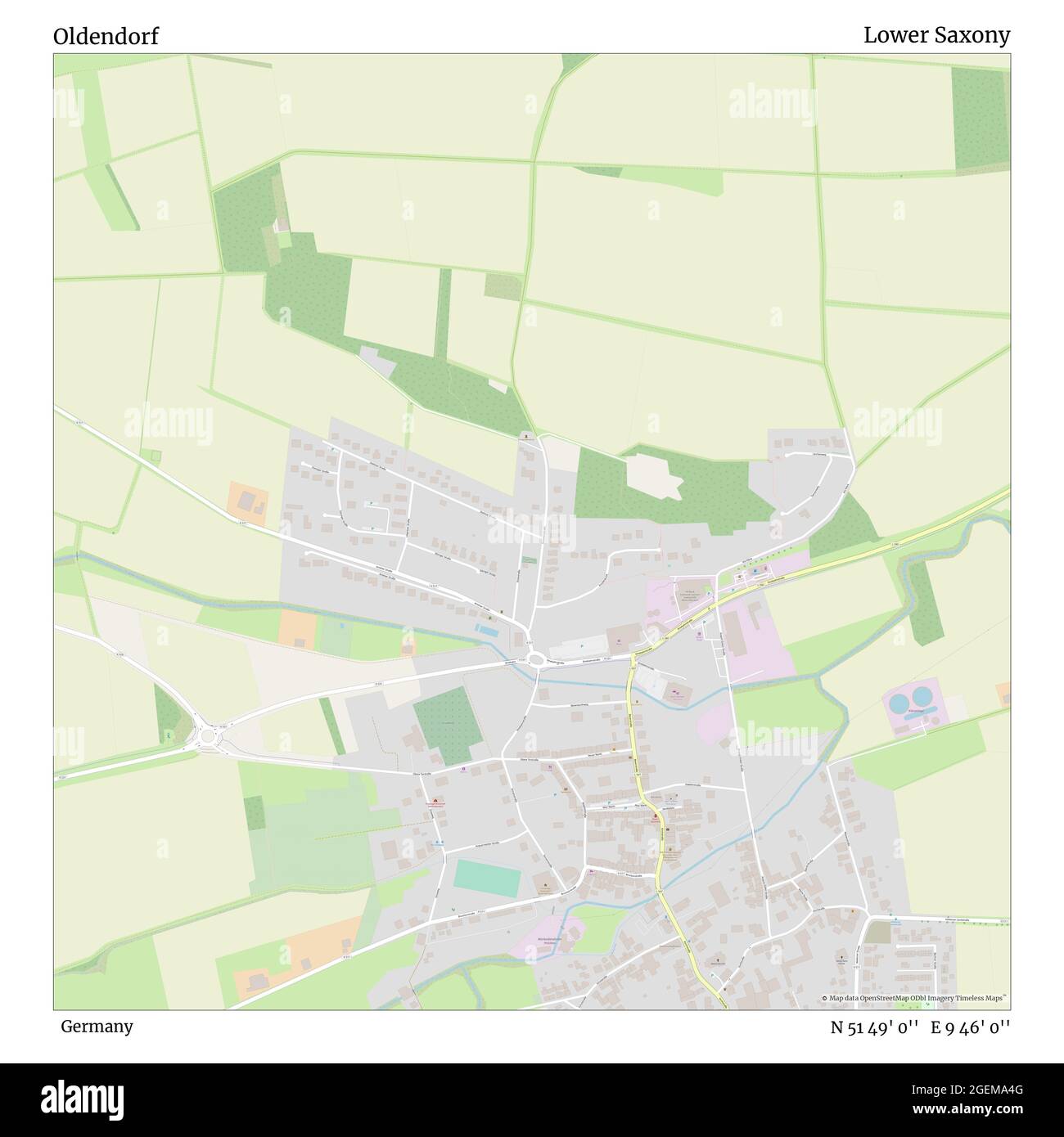 Oldendorf, Allemagne, Basse-Saxe, N 51 49' 0'', E 9 46' 0'', carte, Timeless carte publiée en 2021. Les voyageurs, les explorateurs et les aventuriers comme Florence Nightingale, David Livingstone, Ernest Shackleton, Lewis et Clark et Sherlock Holmes se sont appuyés sur des cartes pour planifier leurs voyages dans les coins les plus reculés du monde. Timeless Maps dresse la carte de la plupart des sites du monde, montrant ainsi la réalisation de grands rêves Banque D'Images