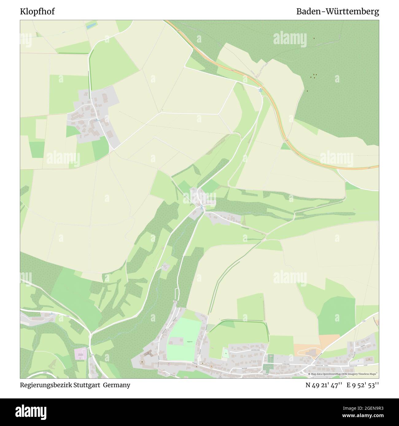 Klopfhof, Regierungsbezirk Stuttgart, Allemagne, Bade-Wurtemberg, N 49 21' 47'', E 9 52' 53'', carte, Timeless carte publiée en 2021. Les voyageurs, les explorateurs et les aventuriers comme Florence Nightingale, David Livingstone, Ernest Shackleton, Lewis et Clark et Sherlock Holmes se sont appuyés sur des cartes pour planifier leurs voyages dans les coins les plus reculés du monde. Timeless Maps dresse la carte de la plupart des sites du monde, montrant ainsi la réalisation de grands rêves Banque D'Images