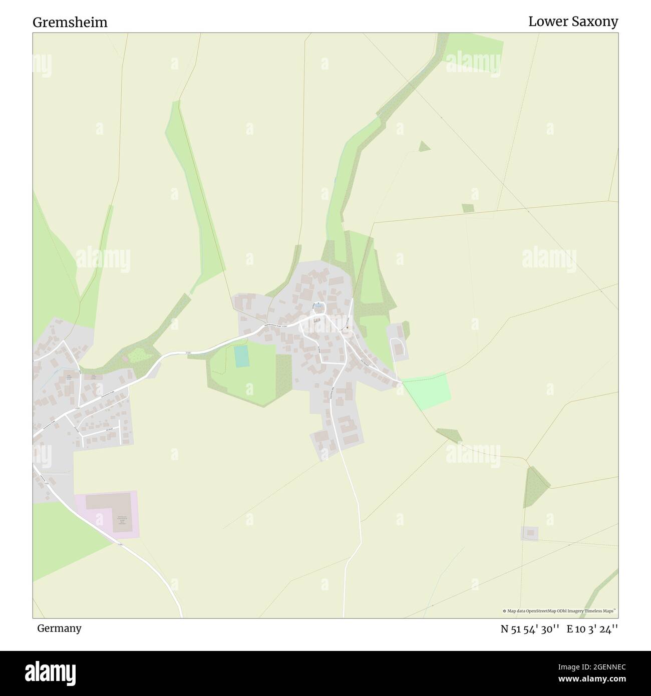 Gremsheim, Allemagne, Basse-Saxe, N 51 54' 30'', E 10 3' 24'', carte, carte intemporelle publiée en 2021. Les voyageurs, les explorateurs et les aventuriers comme Florence Nightingale, David Livingstone, Ernest Shackleton, Lewis et Clark et Sherlock Holmes se sont appuyés sur des cartes pour planifier leurs voyages dans les coins les plus reculés du monde. Timeless Maps dresse la carte de la plupart des sites du monde, montrant ainsi la réalisation de grands rêves Banque D'Images