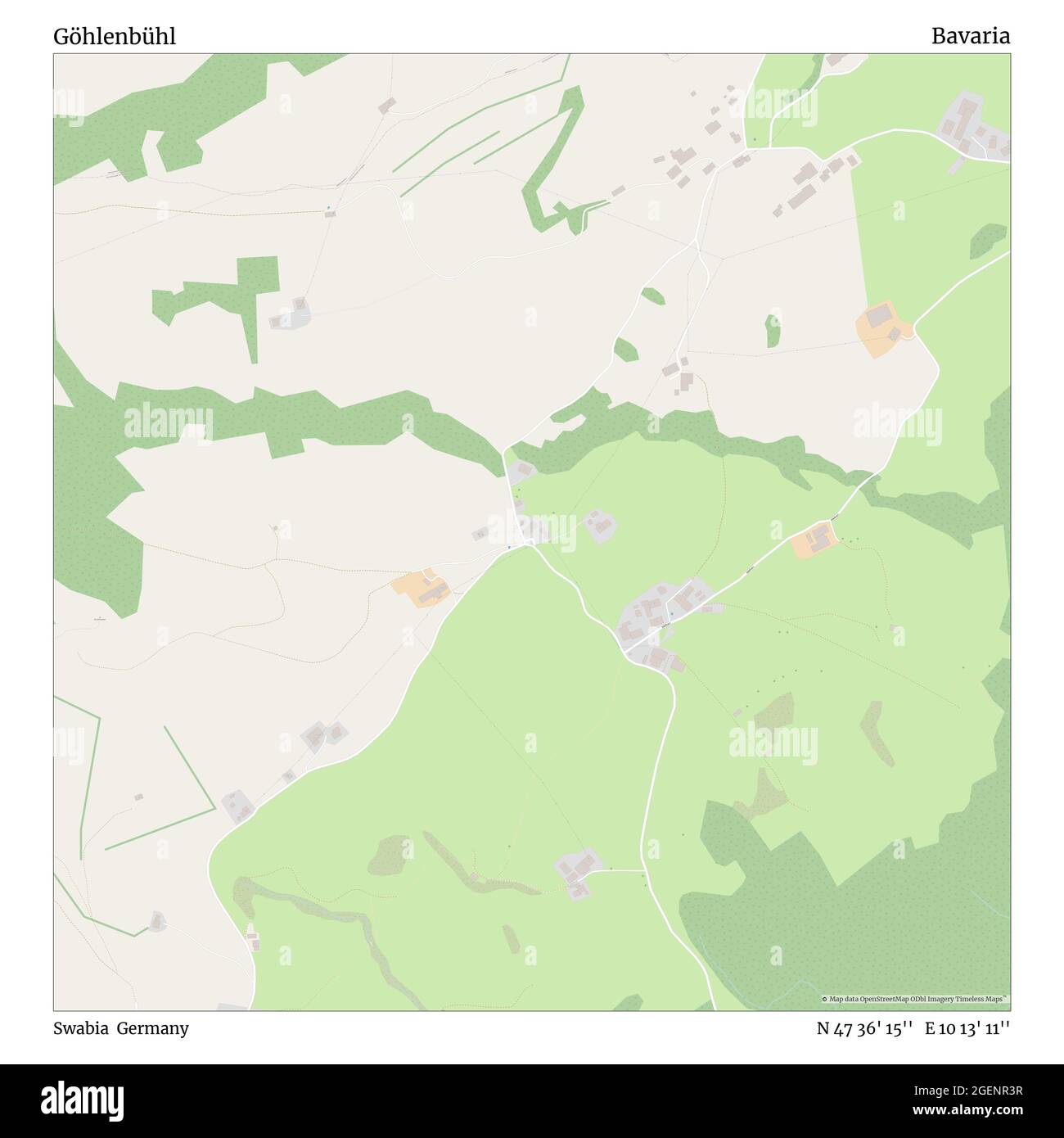 Göhlenbühl, Swabia, Allemagne, Bavière, N 47 36' 15'', E 10 13' 11'', carte, carte intemporelle publiée en 2021. Les voyageurs, les explorateurs et les aventuriers comme Florence Nightingale, David Livingstone, Ernest Shackleton, Lewis et Clark et Sherlock Holmes se sont appuyés sur des cartes pour planifier leurs voyages dans les coins les plus reculés du monde. Timeless Maps dresse la carte de la plupart des sites du monde, montrant ainsi la réalisation de grands rêves Banque D'Images