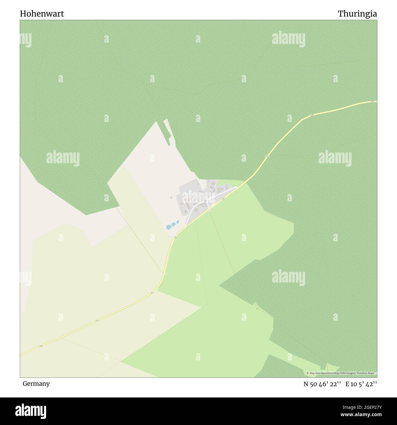 Hohenwart, Allemagne, Thuringe, N 50 46' 22'', E 10 5' 42'', carte, carte intemporelle publiée en 2021. Les voyageurs, les explorateurs et les aventuriers comme Florence Nightingale, David Livingstone, Ernest Shackleton, Lewis et Clark et Sherlock Holmes se sont appuyés sur des cartes pour planifier leurs voyages dans les coins les plus reculés du monde. Timeless Maps dresse la carte de la plupart des sites du monde, montrant ainsi la réalisation de grands rêves Banque D'Images