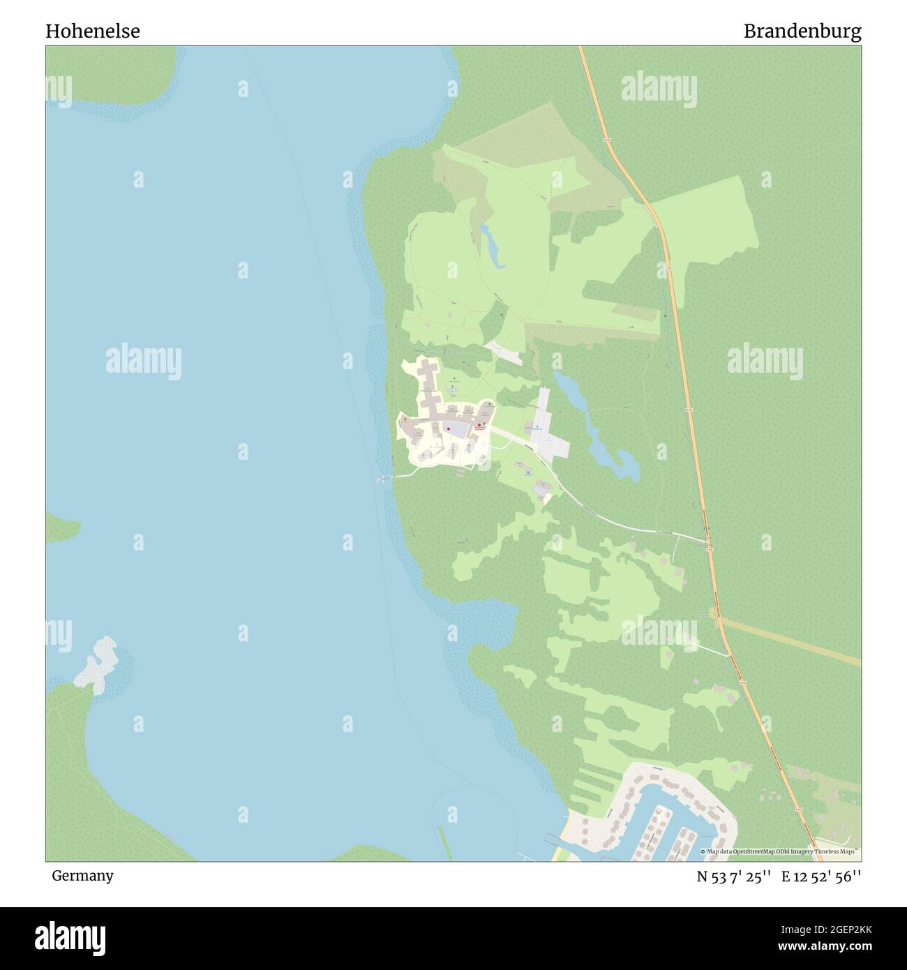 Hohenelse, Allemagne, Brandebourg, N 53 7' 25'', E 12 52' 56'', carte, carte intemporelle publiée en 2021. Les voyageurs, les explorateurs et les aventuriers comme Florence Nightingale, David Livingstone, Ernest Shackleton, Lewis et Clark et Sherlock Holmes se sont appuyés sur des cartes pour planifier leurs voyages dans les coins les plus reculés du monde. Timeless Maps dresse la carte de la plupart des sites du monde, montrant ainsi la réalisation de grands rêves Banque D'Images