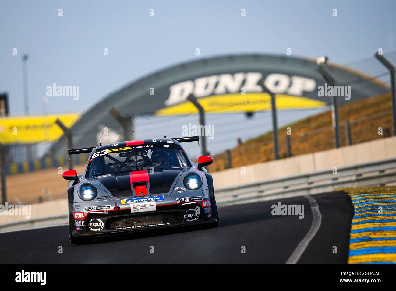 Le Mans, France. 21 août 2021. 63 Donchev Georgi, Porsche 992 GT3 Cup, action lors du défi Porsche Sprint 2021 sur le circuit des 24 heures du Mans, du 18 au 21 août 2021 au Mans, France - photo Joao Filipe / DPPI crédit: DPPI Media/Alay Live News Banque D'Images