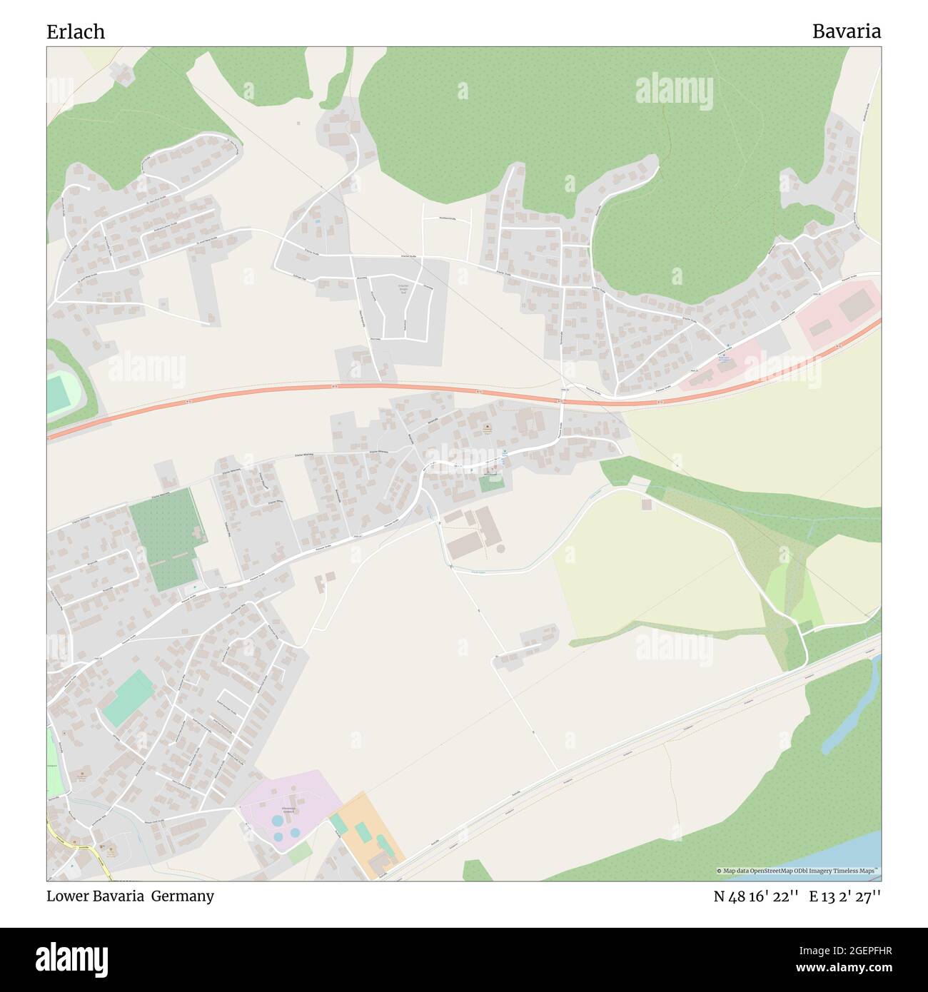 Erlach, Basse-Bavière, Allemagne, Bavière, N 48 16' 22'', E 13 2' 27'', carte, Timeless carte publiée en 2021. Les voyageurs, les explorateurs et les aventuriers comme Florence Nightingale, David Livingstone, Ernest Shackleton, Lewis et Clark et Sherlock Holmes se sont appuyés sur des cartes pour planifier leurs voyages dans les coins les plus reculés du monde. Timeless Maps dresse la carte de la plupart des sites du monde, montrant ainsi la réalisation de grands rêves Banque D'Images