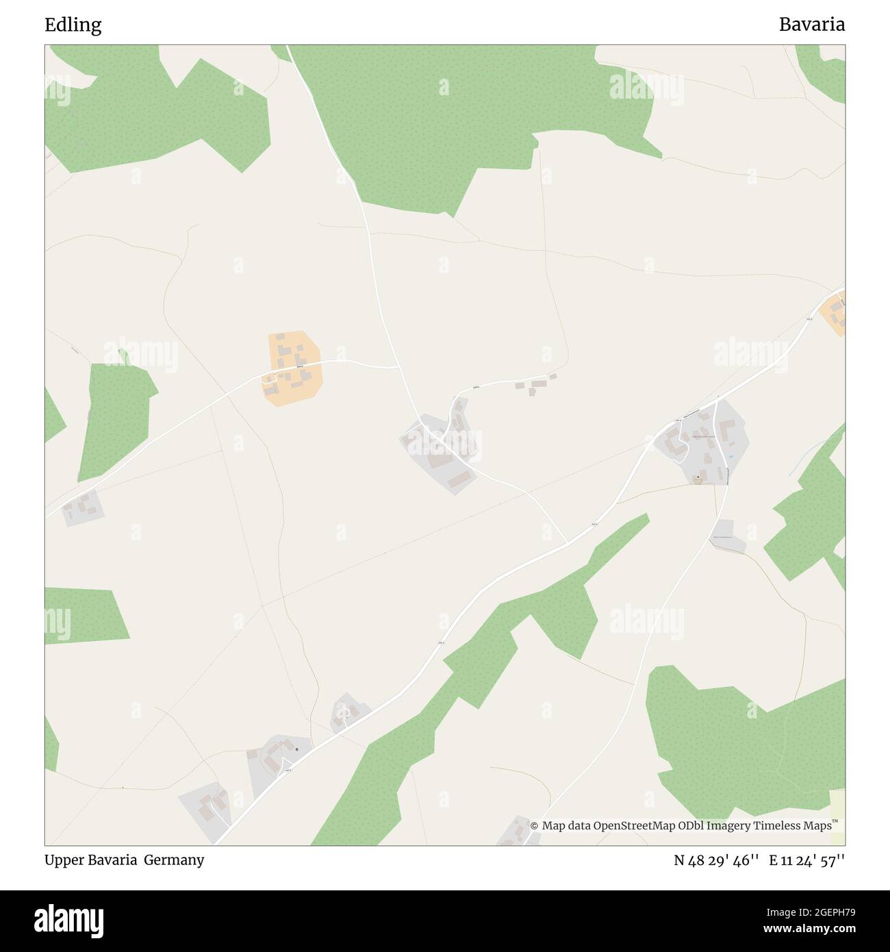 Edling, haute-Bavière, Allemagne, Bavière, N 48 29' 46'', E 11 24' 57'', carte, carte intemporelle publiée en 2021. Les voyageurs, les explorateurs et les aventuriers comme Florence Nightingale, David Livingstone, Ernest Shackleton, Lewis et Clark et Sherlock Holmes se sont appuyés sur des cartes pour planifier leurs voyages dans les coins les plus reculés du monde. Timeless Maps dresse la carte de la plupart des sites du monde, montrant ainsi la réalisation de grands rêves Banque D'Images