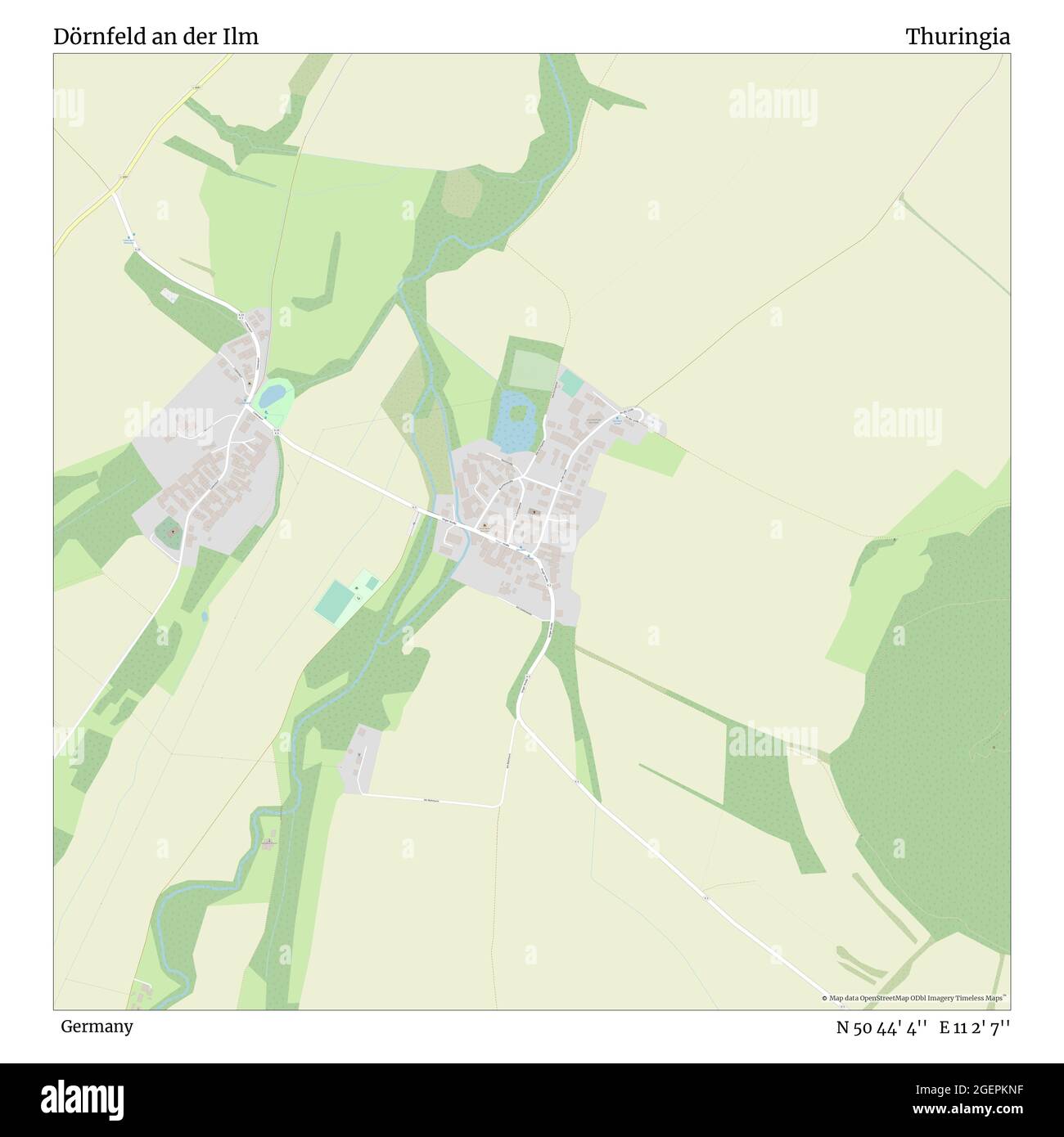 Dörnfeld an der ILM, Allemagne, Thuringe, N 50 44' 4'', E 11 2' 7'', carte, carte intemporelle publiée en 2021. Les voyageurs, les explorateurs et les aventuriers comme Florence Nightingale, David Livingstone, Ernest Shackleton, Lewis et Clark et Sherlock Holmes se sont appuyés sur des cartes pour planifier leurs voyages dans les coins les plus reculés du monde. Timeless Maps dresse la carte de la plupart des sites du monde, montrant ainsi la réalisation de grands rêves Banque D'Images