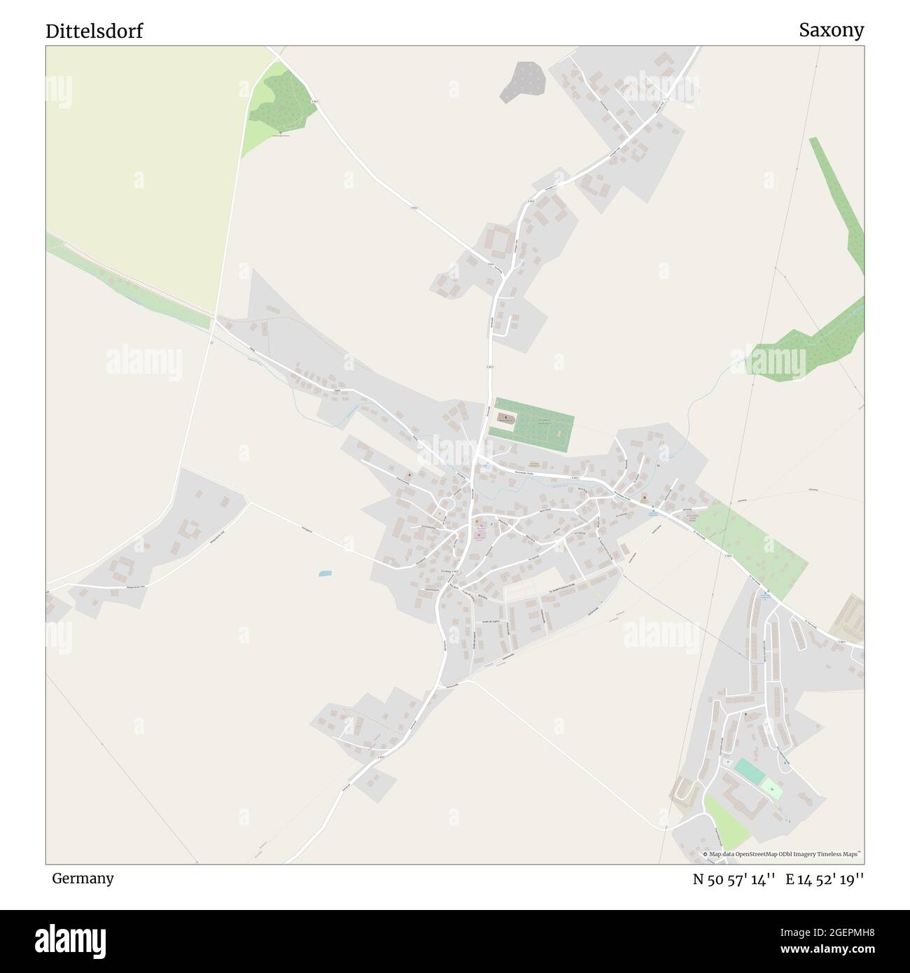 Dittelsdorf, Allemagne, Saxe, N 50 57' 14'', E 14 52' 19'', carte, Timeless carte publiée en 2021. Les voyageurs, les explorateurs et les aventuriers comme Florence Nightingale, David Livingstone, Ernest Shackleton, Lewis et Clark et Sherlock Holmes se sont appuyés sur des cartes pour planifier leurs voyages dans les coins les plus reculés du monde. Timeless Maps dresse la carte de la plupart des sites du monde, montrant ainsi la réalisation de grands rêves Banque D'Images
