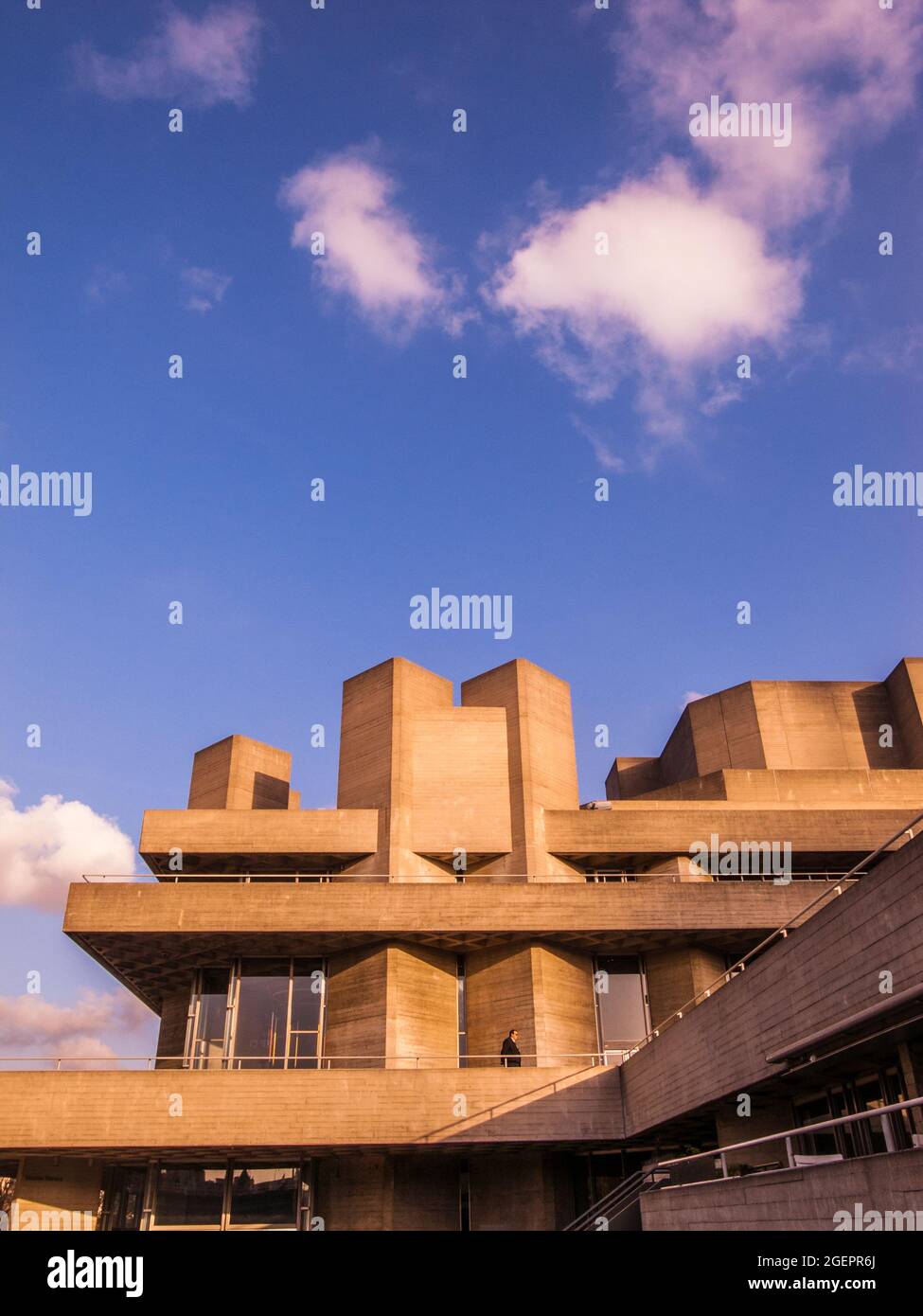 The Hayward Gallery, architecture moderne et brutaliste, London South Bank Banque D'Images