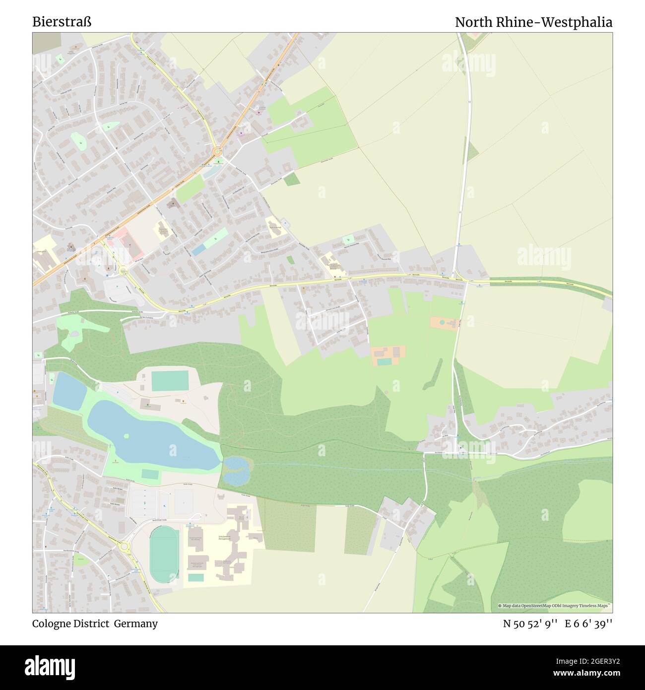 Bierstraß, district de Cologne, Allemagne, Rhénanie-du-Nord-Westphalie, N 50 52' 9'', E 6 6' 39'', carte, carte intemporelle publiée en 2021. Les voyageurs, les explorateurs et les aventuriers comme Florence Nightingale, David Livingstone, Ernest Shackleton, Lewis et Clark et Sherlock Holmes se sont appuyés sur des cartes pour planifier leurs voyages dans les coins les plus reculés du monde. Timeless Maps dresse la carte de la plupart des sites du monde, montrant ainsi la réalisation de grands rêves Banque D'Images