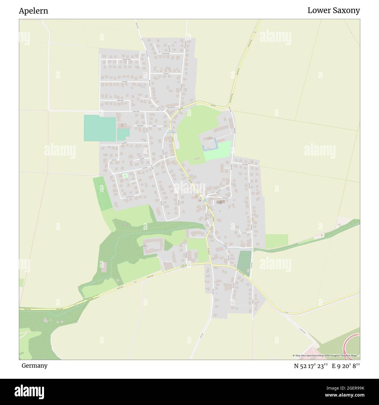 Apelern, Allemagne, Basse-Saxe, N 52 17' 23'', E 9 20' 8'', carte, Timeless carte publiée en 2021. Les voyageurs, les explorateurs et les aventuriers comme Florence Nightingale, David Livingstone, Ernest Shackleton, Lewis et Clark et Sherlock Holmes se sont appuyés sur des cartes pour planifier leurs voyages dans les coins les plus reculés du monde. Timeless Maps dresse la carte de la plupart des sites du monde, montrant ainsi la réalisation de grands rêves Banque D'Images