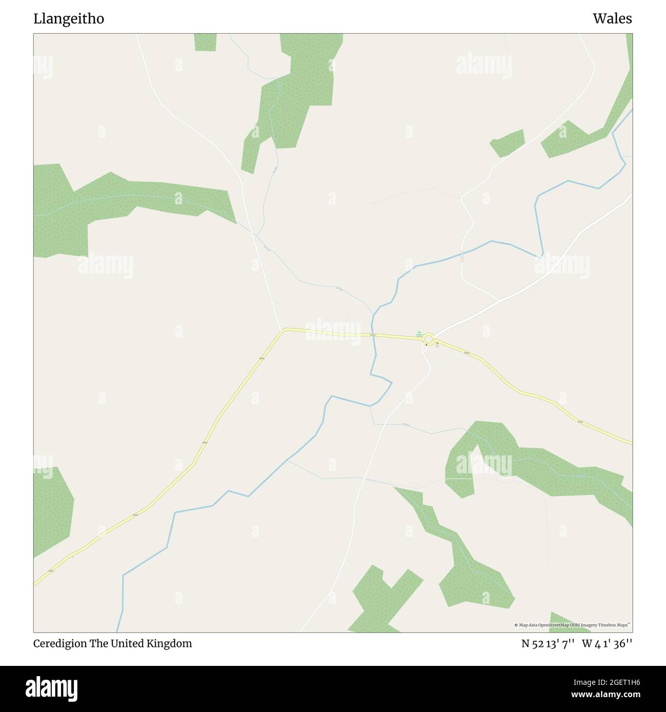 Llangeitho, Ceredigion, Royaume-Uni, pays de Galles, N 52 13' 7'', W 4 1' 36'', carte, carte intemporelle publiée en 2021. Les voyageurs, les explorateurs et les aventuriers comme Florence Nightingale, David Livingstone, Ernest Shackleton, Lewis et Clark et Sherlock Holmes se sont appuyés sur des cartes pour planifier leurs voyages dans les coins les plus reculés du monde. Timeless Maps dresse la carte de la plupart des sites du monde, montrant ainsi la réalisation de grands rêves Banque D'Images