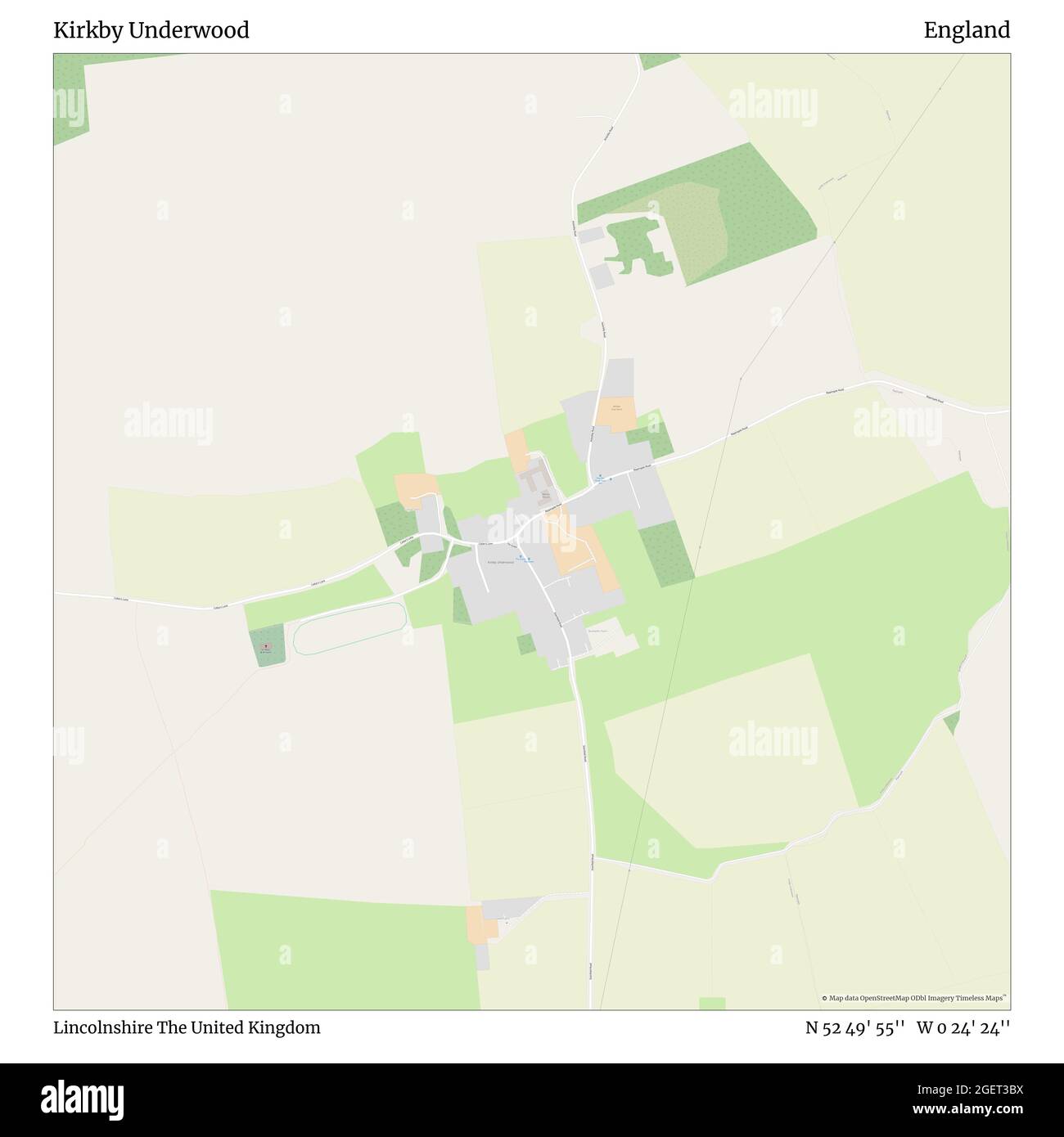 Carte de kirkby Banque d'images détourées Alamy