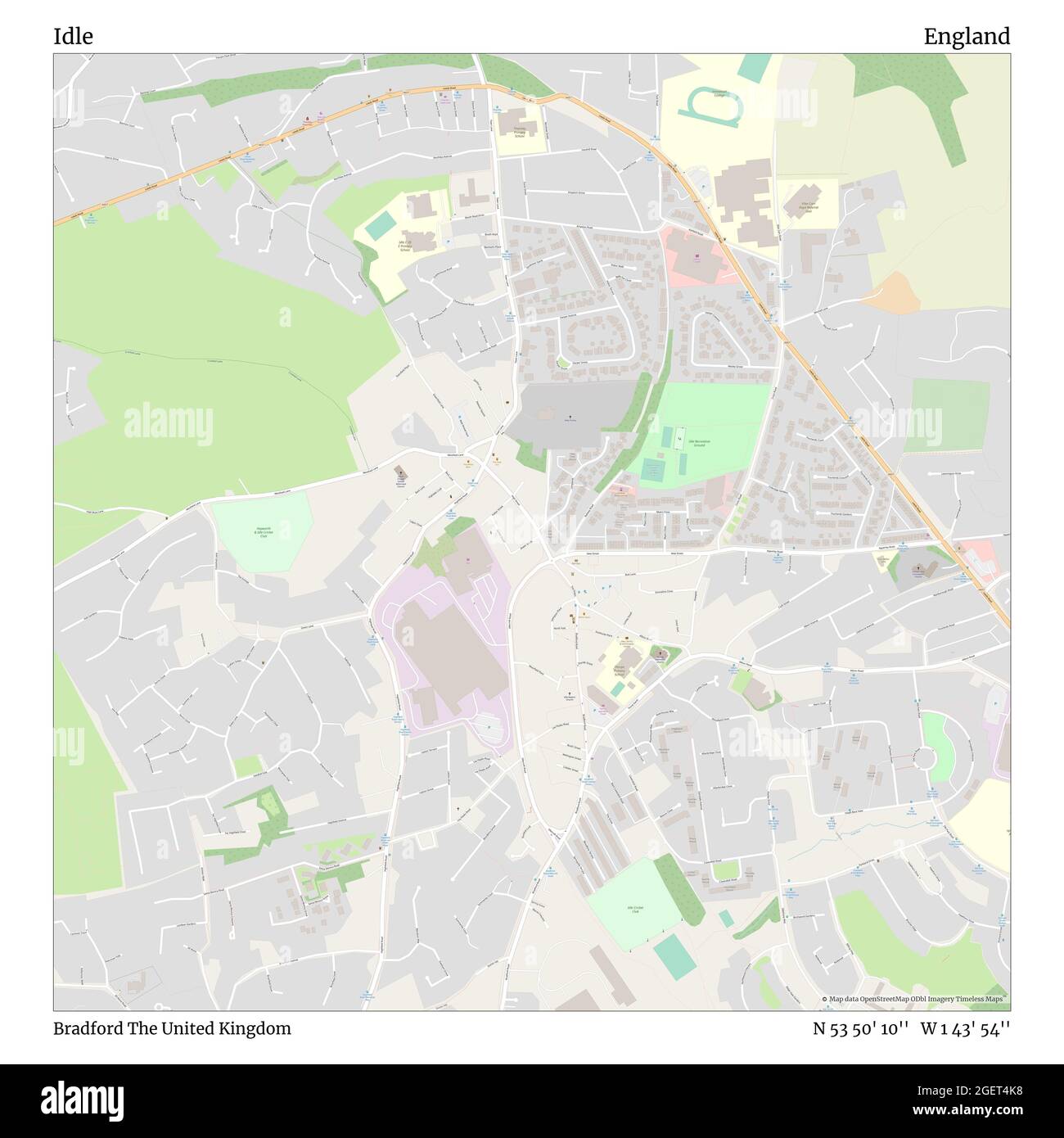 Idle, Bradford, Royaume-Uni, Angleterre, N 53 50' 10'', W 1 43' 54'', carte, Timeless carte publiée en 2021. Les voyageurs, les explorateurs et les aventuriers comme Florence Nightingale, David Livingstone, Ernest Shackleton, Lewis et Clark et Sherlock Holmes se sont appuyés sur des cartes pour planifier leurs voyages dans les coins les plus reculés du monde. Timeless Maps dresse la carte de la plupart des sites du monde, montrant ainsi la réalisation de grands rêves Banque D'Images