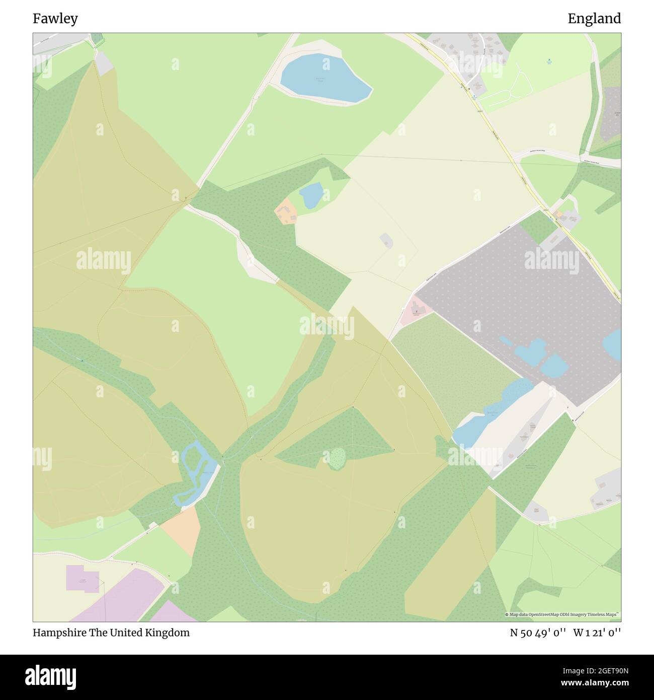 Fawley, Hampshire, Royaume-Uni, Angleterre, N 50 49' 0'', W 1 21' 0', carte, Timeless carte publiée en 2021. Les voyageurs, les explorateurs et les aventuriers comme Florence Nightingale, David Livingstone, Ernest Shackleton, Lewis et Clark et Sherlock Holmes se sont appuyés sur des cartes pour planifier leurs voyages dans les coins les plus reculés du monde. Timeless Maps dresse la carte de la plupart des sites du monde, montrant ainsi la réalisation de grands rêves Banque D'Images