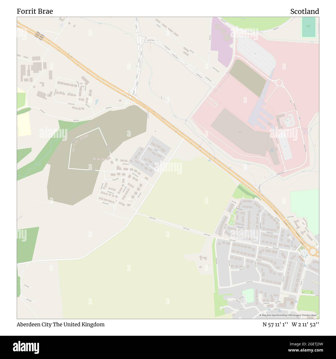 Forrit Brae, Aberdeen City, Royaume-Uni, Écosse, N 57 11' 1'', W 2 11' 52'', carte, Timeless Map publié en 2021. Les voyageurs, les explorateurs et les aventuriers comme Florence Nightingale, David Livingstone, Ernest Shackleton, Lewis et Clark et Sherlock Holmes se sont appuyés sur des cartes pour planifier leurs voyages dans les coins les plus reculés du monde. Timeless Maps dresse la carte de la plupart des sites du monde, montrant ainsi la réalisation de grands rêves Banque D'Images