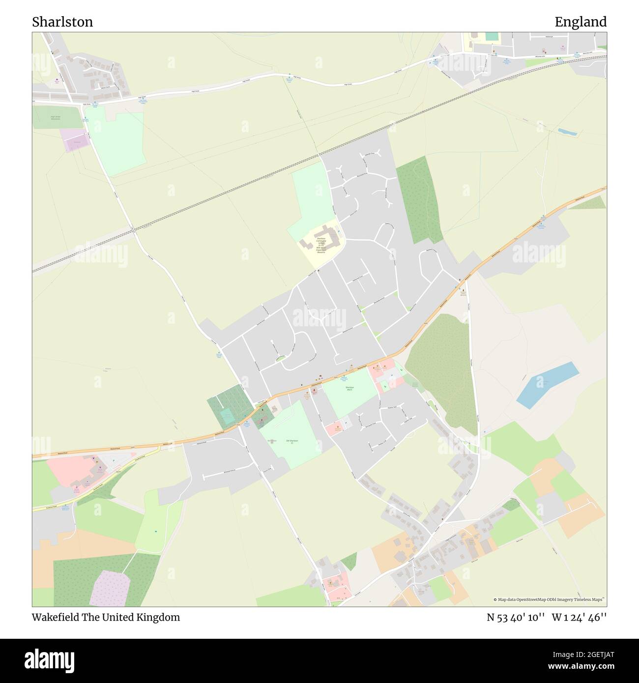 Sharlston, Wakefield, Royaume-Uni, Angleterre, N 53 40' 10'', W 1 24' 46'', carte, Timeless carte publiée en 2021. Les voyageurs, les explorateurs et les aventuriers comme Florence Nightingale, David Livingstone, Ernest Shackleton, Lewis et Clark et Sherlock Holmes se sont appuyés sur des cartes pour planifier leurs voyages dans les coins les plus reculés du monde. Timeless Maps dresse la carte de la plupart des sites du monde, montrant ainsi la réalisation de grands rêves Banque D'Images