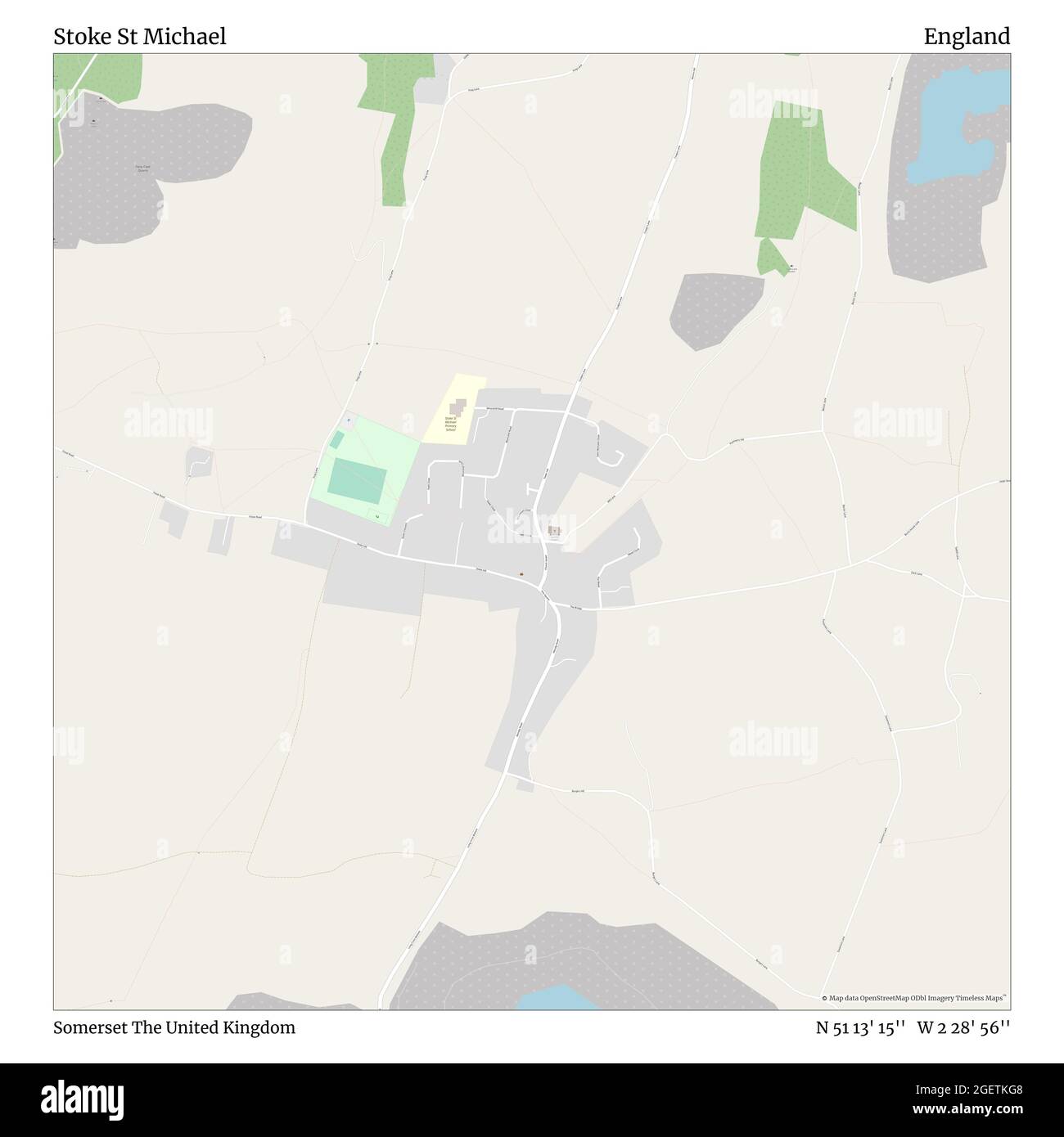 Stoke St Michael, Somerset, Royaume-Uni, Angleterre, N 51 13' 15'', W 2 28' 56'', carte, Timeless carte publiée en 2021. Les voyageurs, les explorateurs et les aventuriers comme Florence Nightingale, David Livingstone, Ernest Shackleton, Lewis et Clark et Sherlock Holmes se sont appuyés sur des cartes pour planifier leurs voyages dans les coins les plus reculés du monde. Timeless Maps dresse la carte de la plupart des sites du monde, montrant ainsi la réalisation de grands rêves Banque D'Images