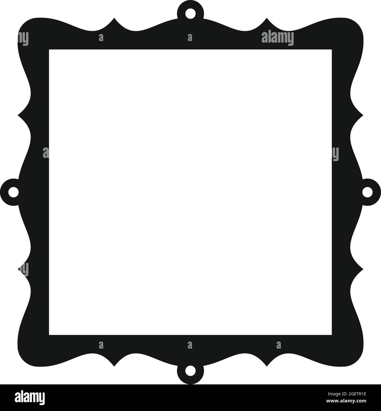 Icône cadre vecteur simple. Photo Illustration de Vecteur