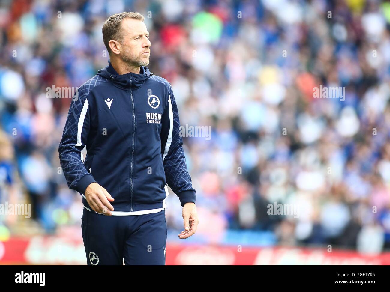 Cardiff City Stadium, Cardiff, Royaume-Uni. 21 août 2021. EFL Championship football, Cardiff City versus Millwall ; Gary Rowett, Manager de Millwall Credit: Action plus Sports/Alay Live News Banque D'Images