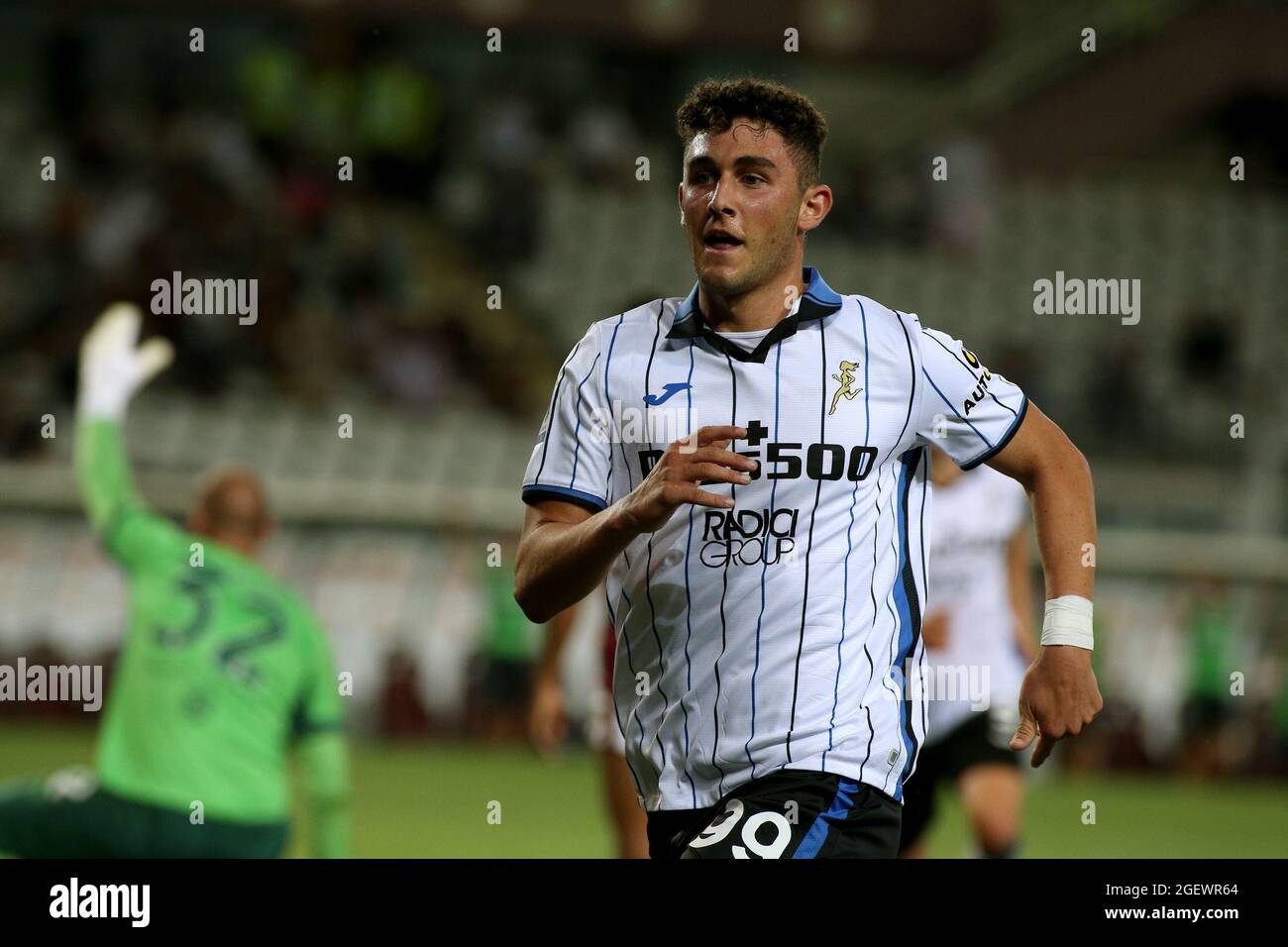 Olimpico Grande Torino, Turin, Italie, 21 août 2021, Roberto Piccoli (Atalanta BC) célèbre le but pendant Torino FC vs Atalanta BC, football italien série A match - photo Claudio Benedetto / LM Banque D'Images