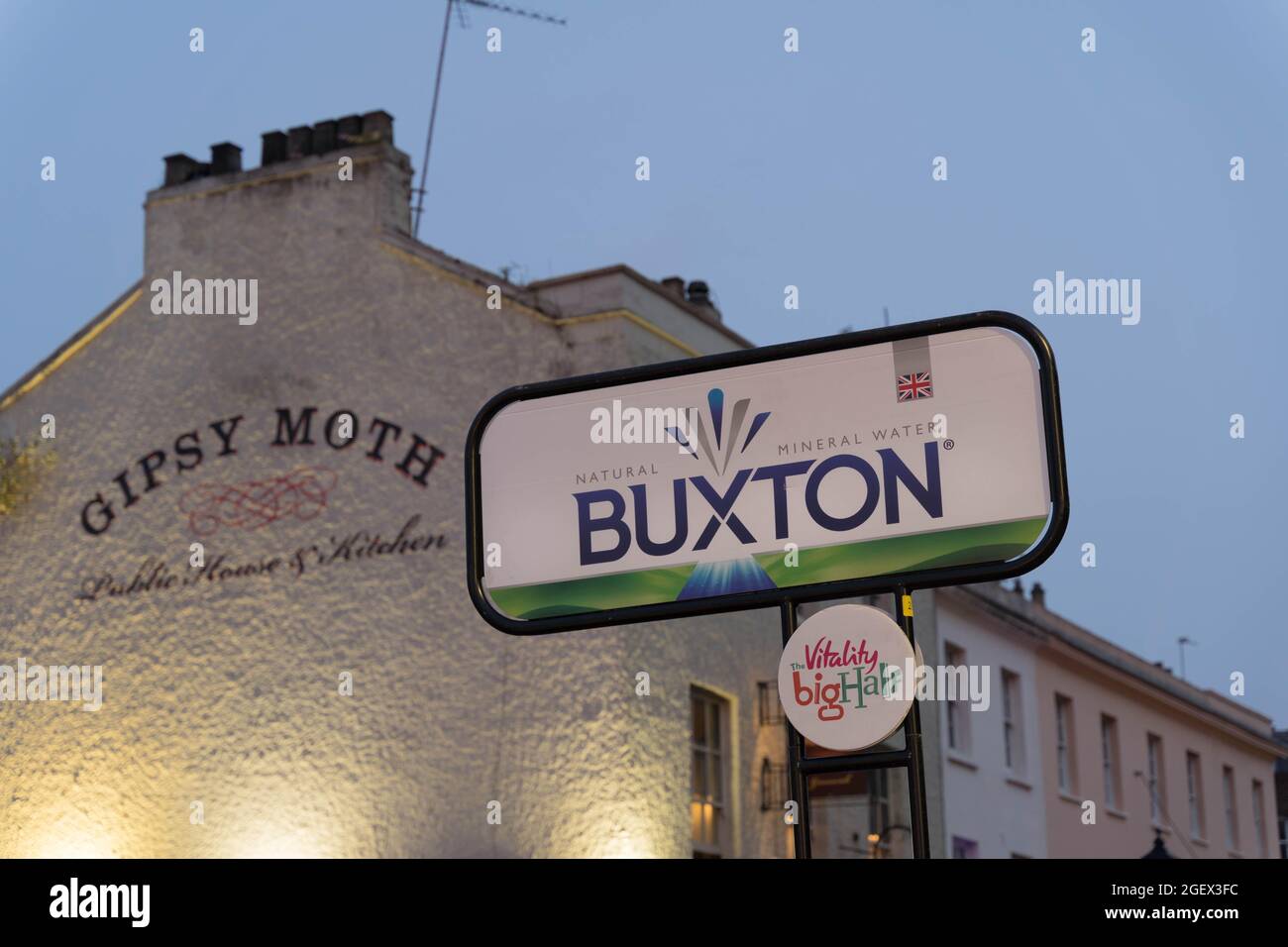 Buxton annonce à Big Half Marathon Cutty Sark, Londres Angleterre Royaume-Uni Banque D'Images