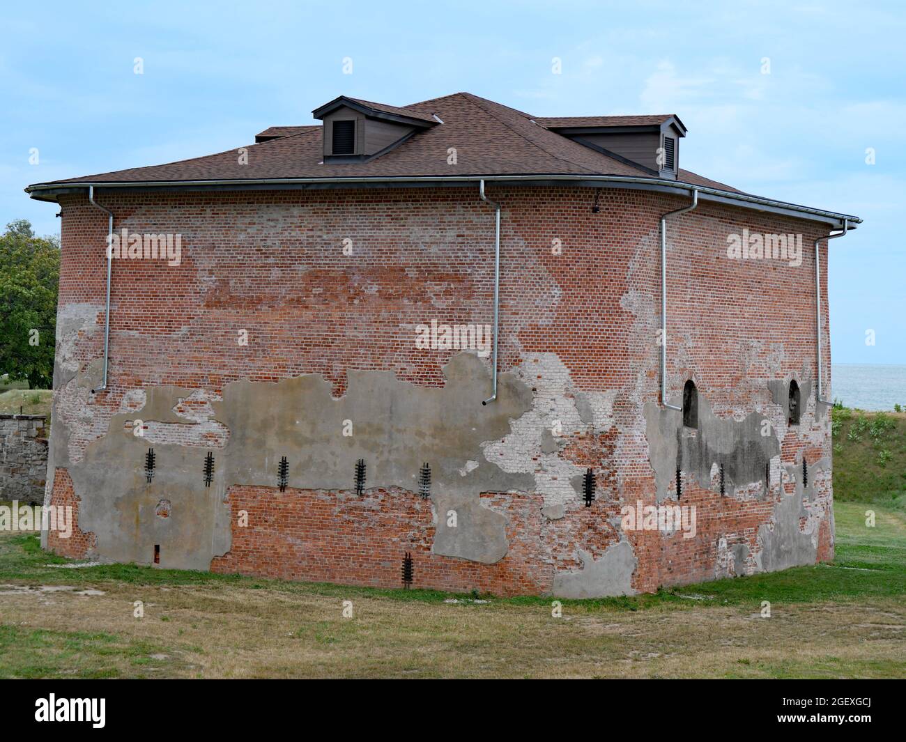 Fort Mississauga, construit pour défendre le côté canadien de la rivière Niagara au cours de la guerre de 1812 Banque D'Images
