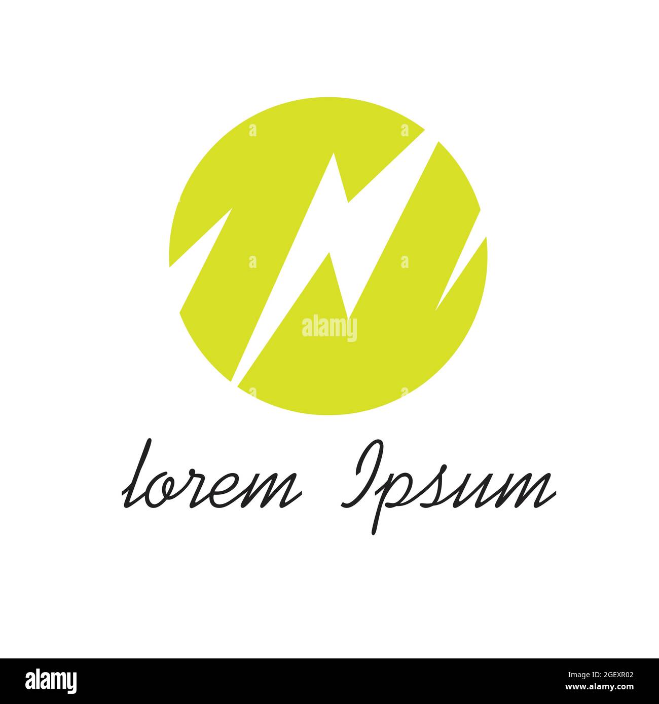 logo flash avec le jaune, le design peut être utilisé pour votre logo de marque ou etc Illustration de Vecteur