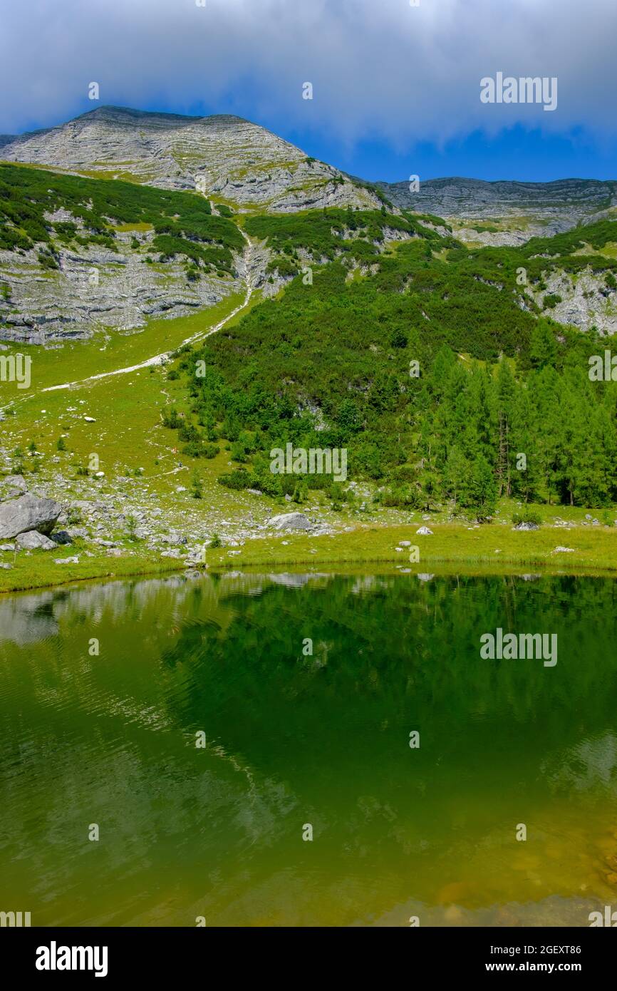 lac brunnsteiner voir dans la haute région de montagne autrichienne wurzeralm Banque D'Images