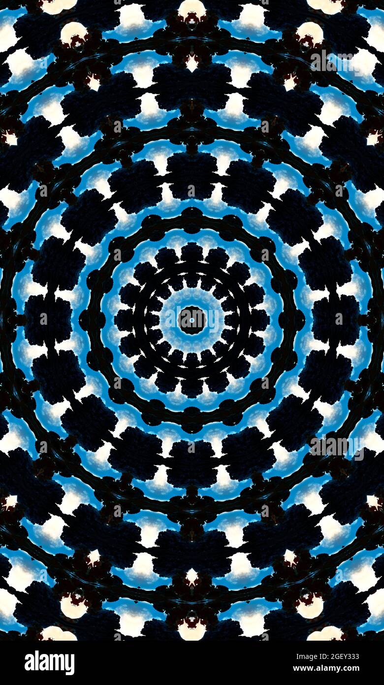 Rorschach inkblot test kaléidoscope. Test de diagnostic psychique Rorschach, la technique de Rorschach projective, ou simplement le test de l'inkblat. Vertica Banque D'Images