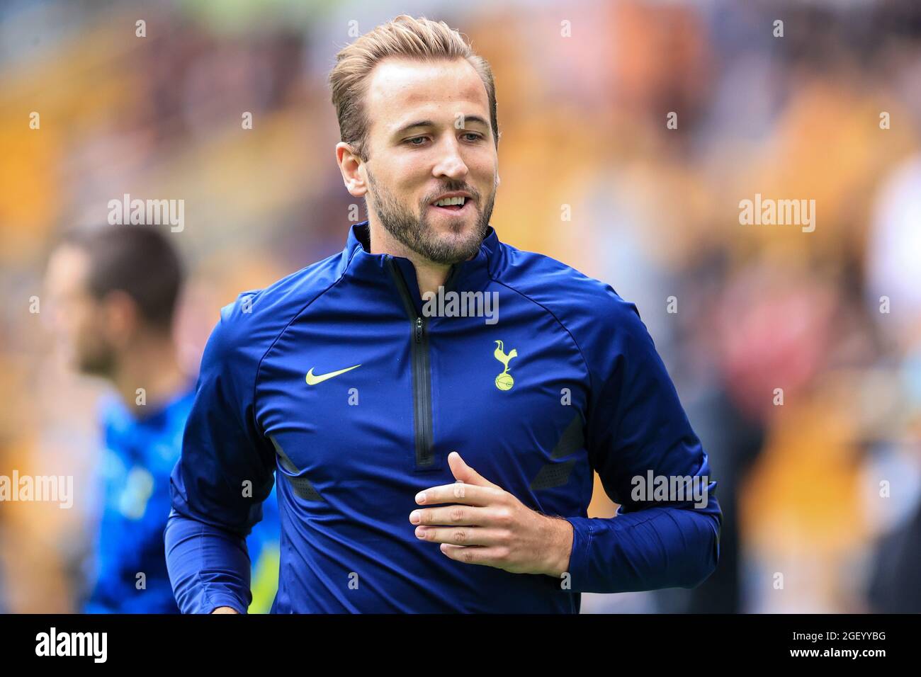 Harry Kane #10 de Tottenham Hotspur pendant l'échauffement avant le match à Wolverhampton, Royaume-Uni, le 8/22/2021. (Photo de Mark Cosgrove/News Images/Sipa USA) Banque D'Images