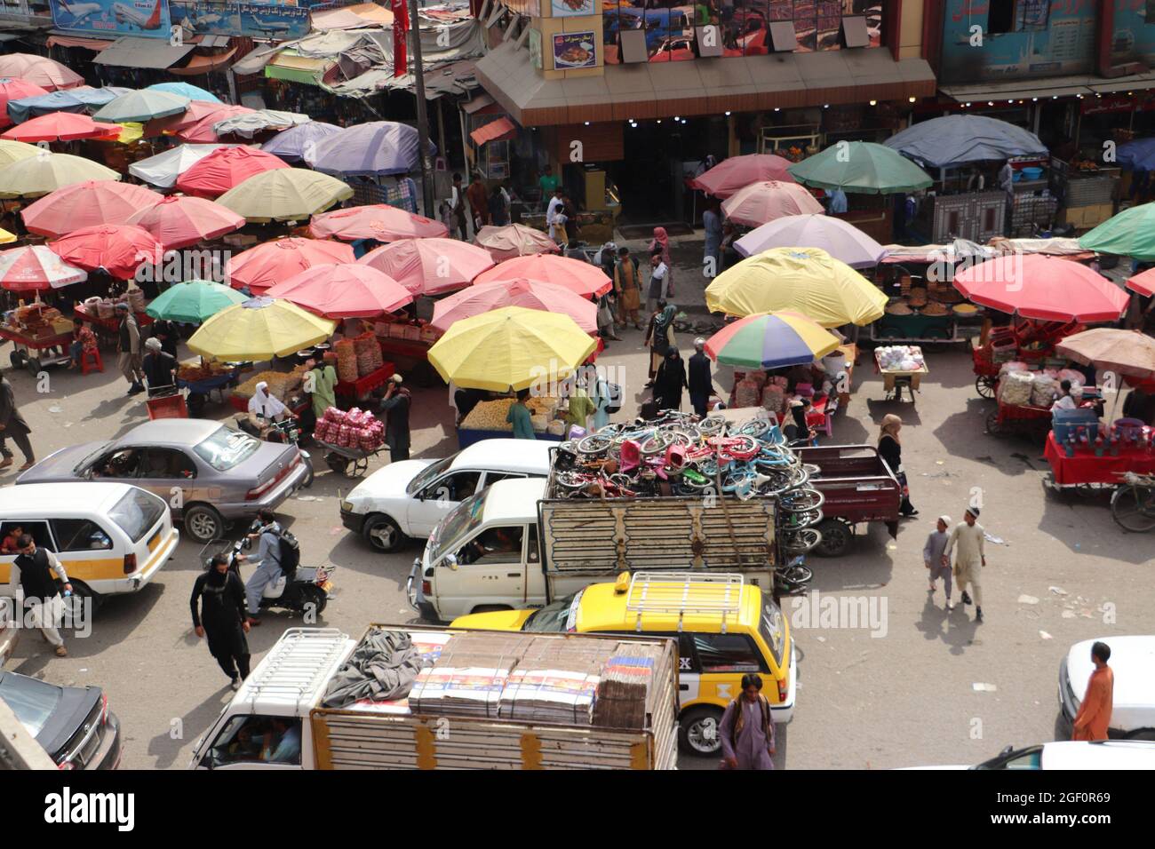 Kaboul, Afghanistan. 22 août 2021. Un marché est vu à Kaboul, en Afghanistan, dimanche, août. 22, 2021. Photo de Bashir Darwish/UPI crédit: UPI/Alamy Live News Banque D'Images