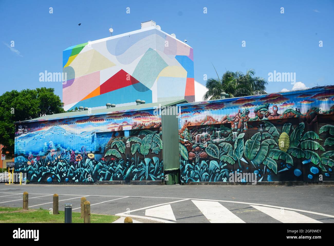 Gold Coast Graffiti Surfers Paradise Queensland Australie stock photo stock Images photos Banque D'Images