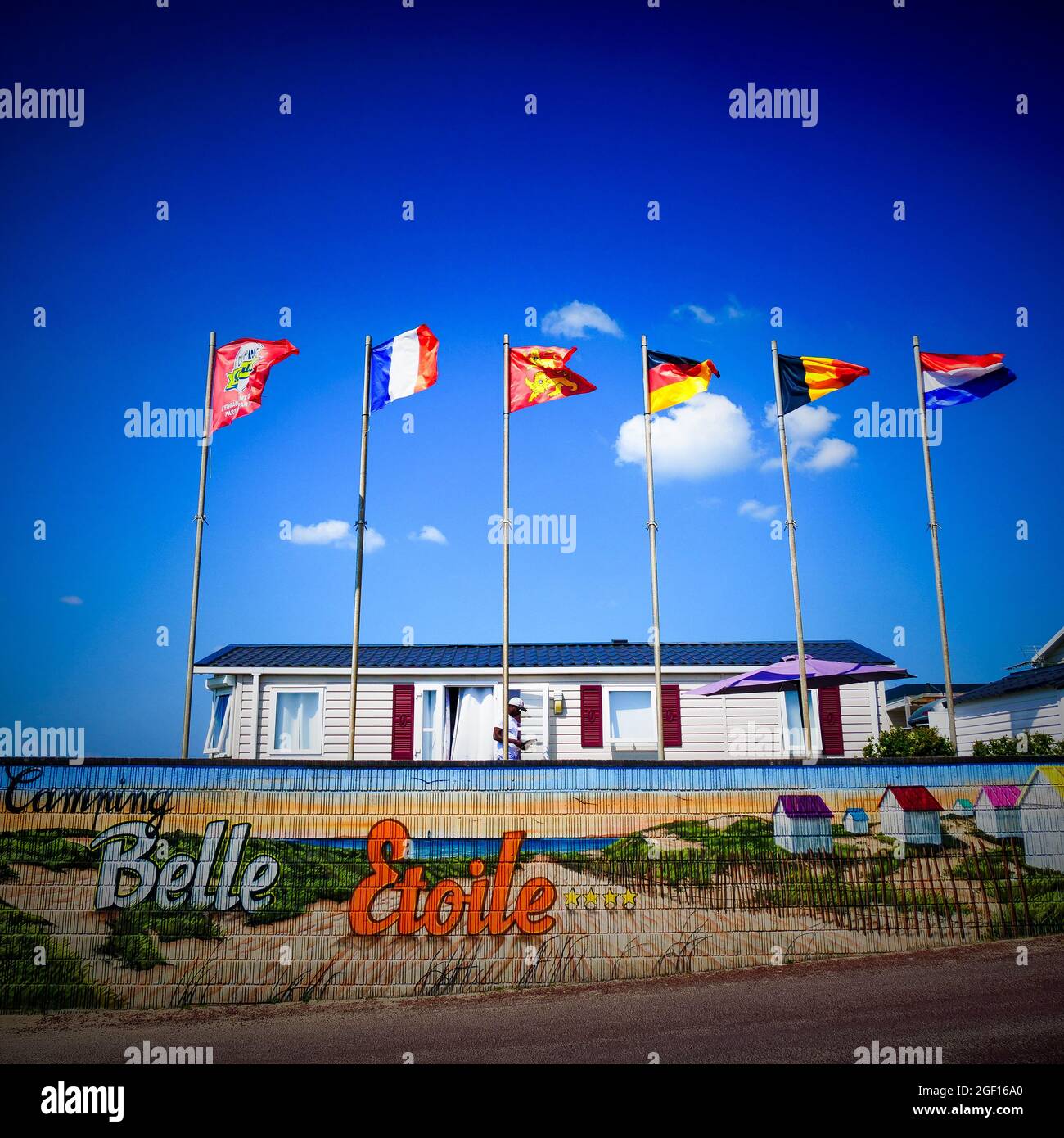 Camping Belle-Etoile, Gouville-sur-Mer, Département de la Manche,  Normandie, France Photo Stock - Alamy