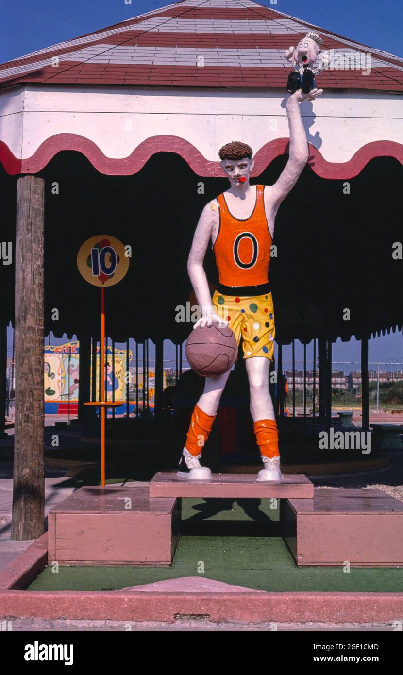 Old Pro Golf, joueur de basket-ball, Ocean City, Maryland, 1986 Banque D'Images