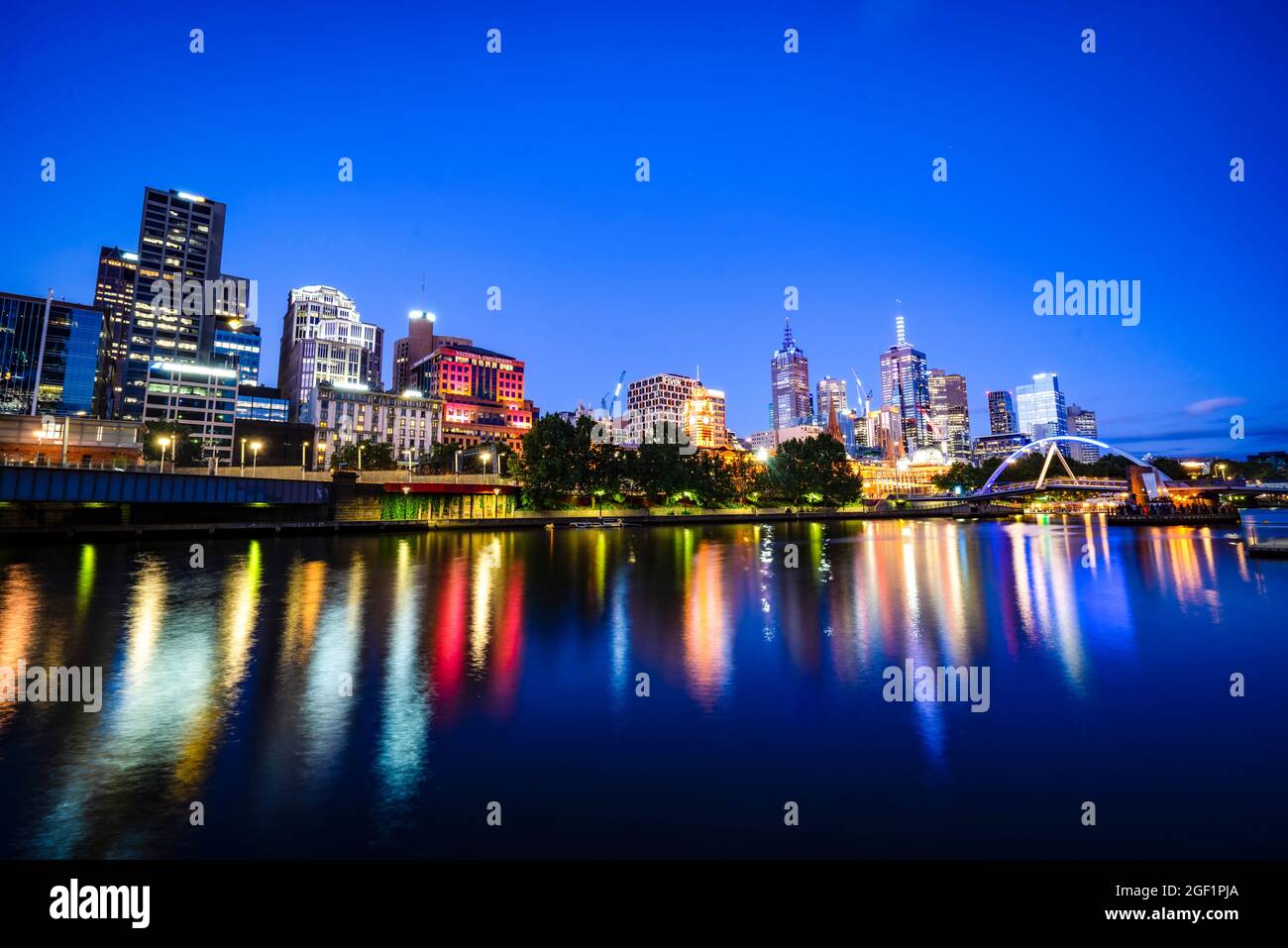 Beau paysage urbain à Melbourne, Australie Banque D'Images