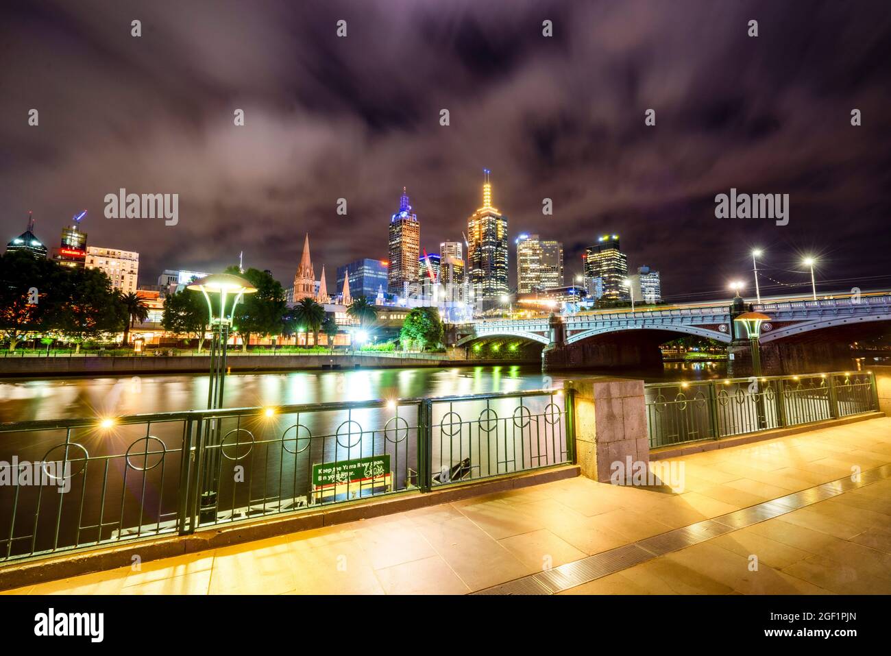 Beau paysage urbain à Melbourne, Australie Banque D'Images